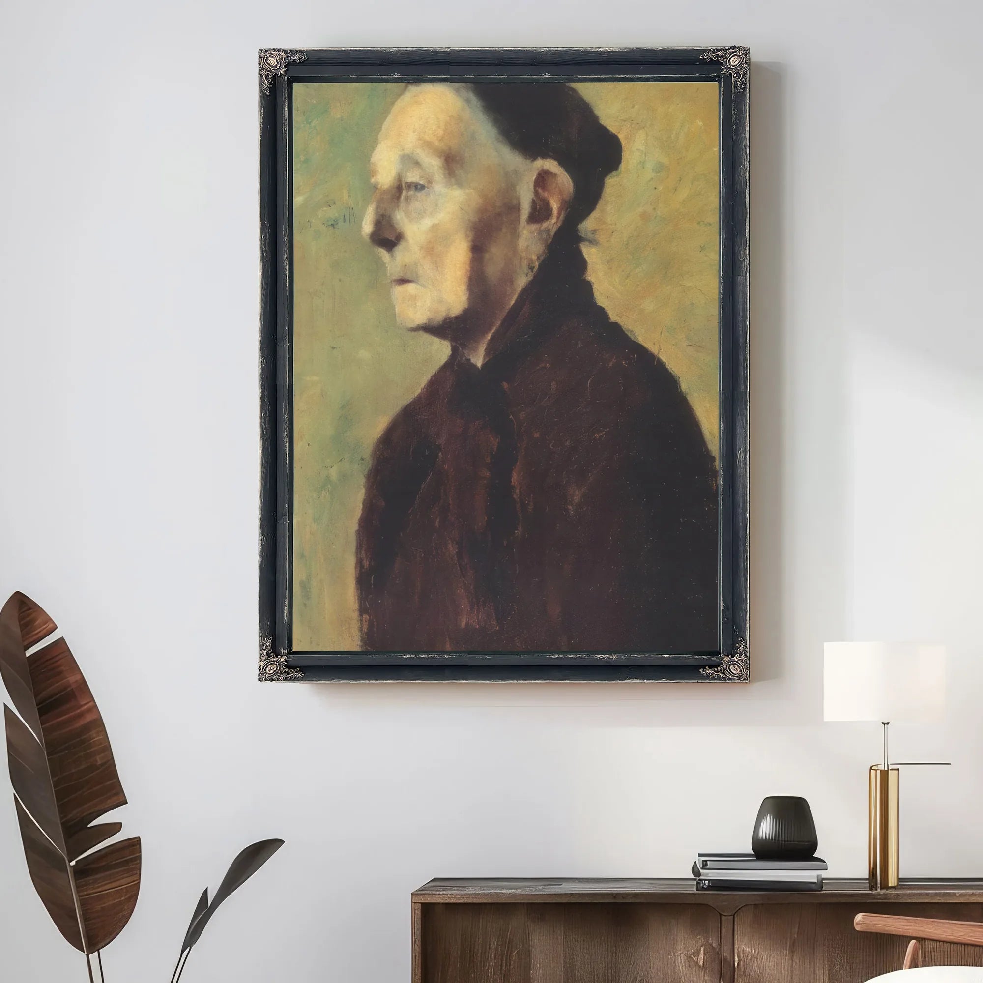 Old Woman In Profile By Paula Modersohn Becker Fine Art Print