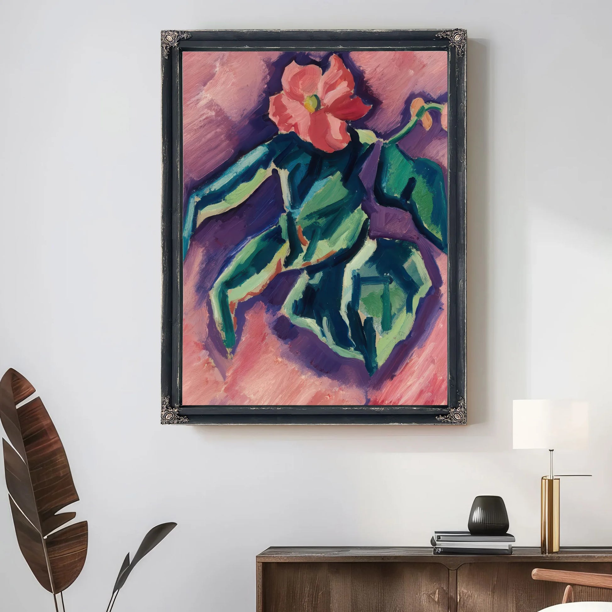 Pink Begonias By Marsden Hartley Fine Art Print