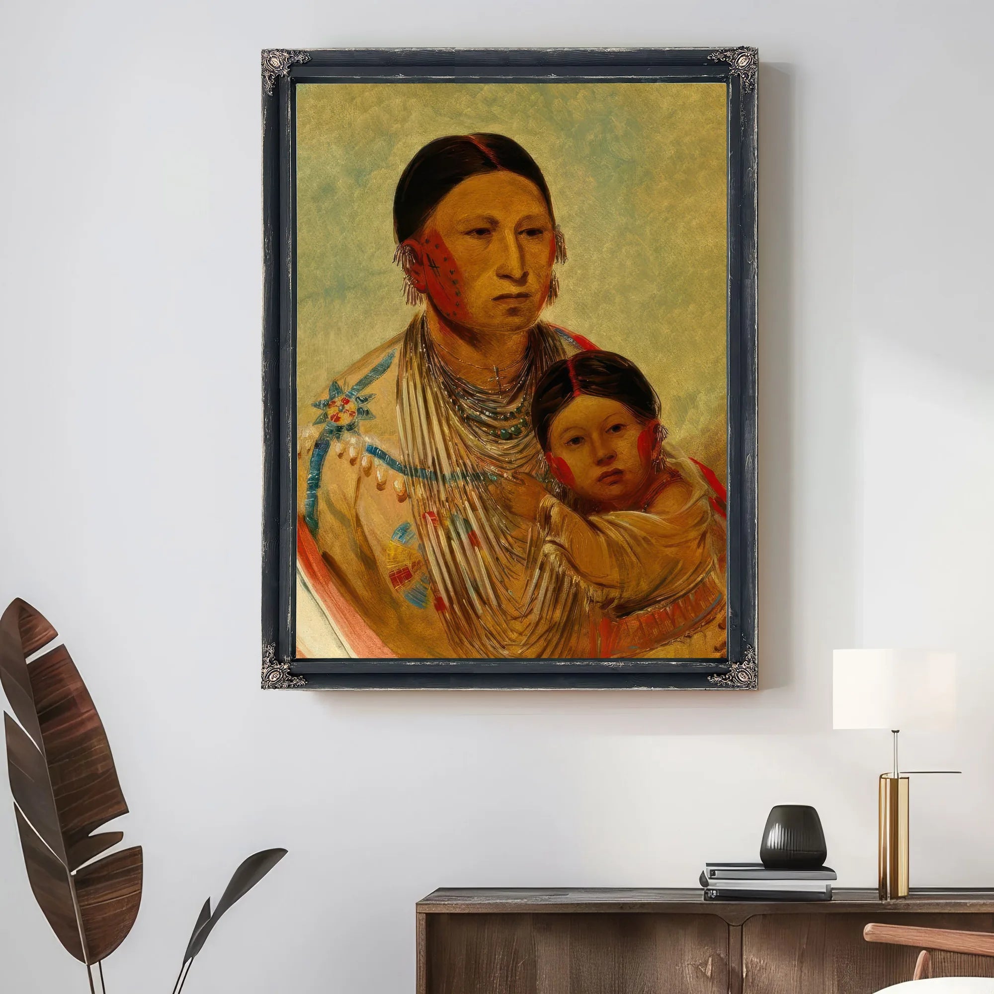 Ru Ton Ye Wee Ma, Strutting Pigeon, Wife Of White Cloud By George Catlin Fine Art Print