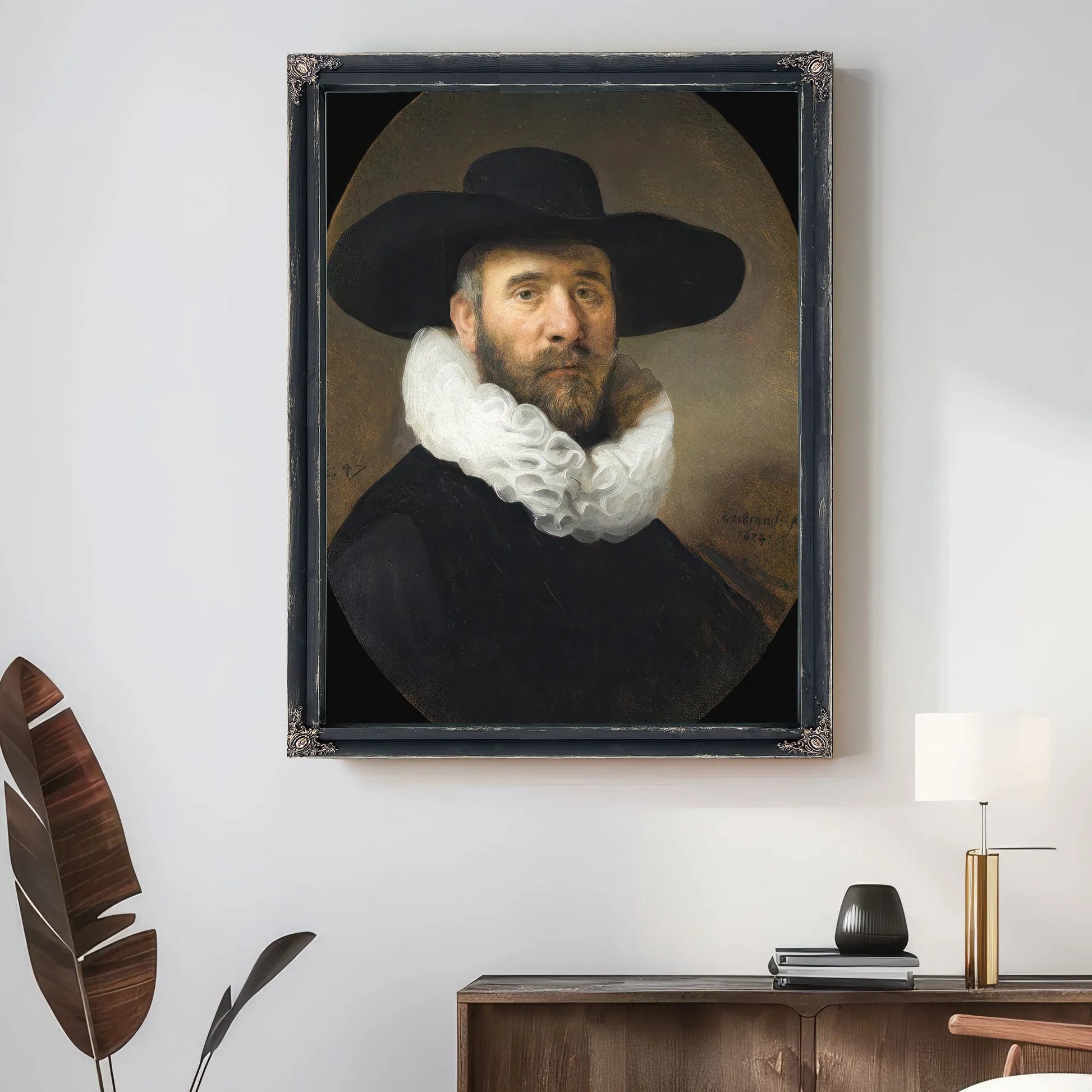 Portrait Of Dirck Jansz Pesser By Rembrandt Fine Art Print