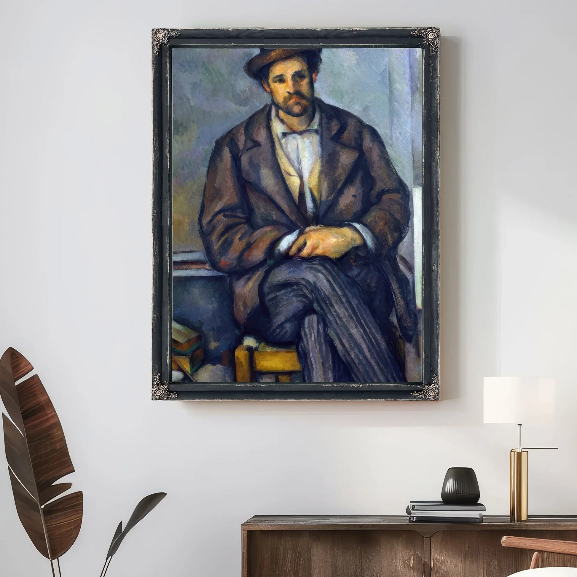 Seated Peasant By Paul Cezanne Fine Art Print