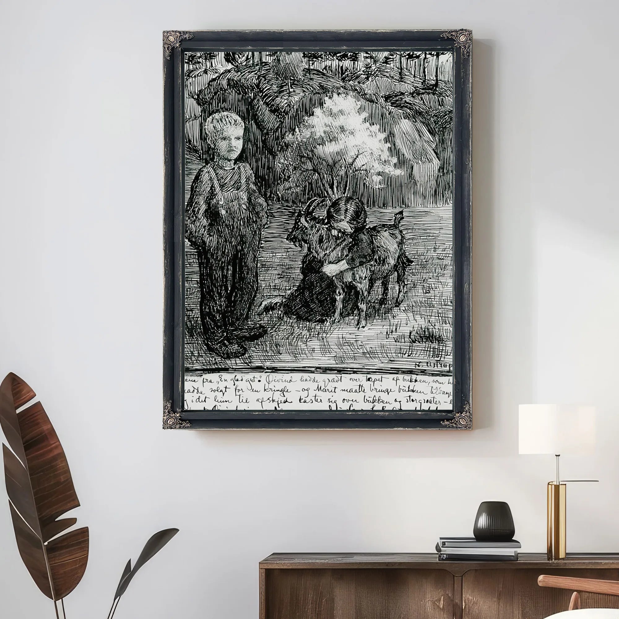 Bj. Bjornson, Scene From A Happy Boy(1) By Nicolai Astrup Fine Art Print