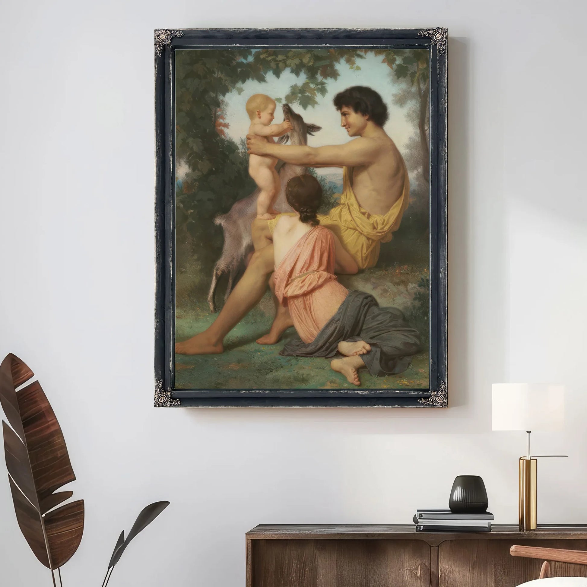 Idyll Family From Antiquity By William Adolphe Bouguereau Fine Art Print