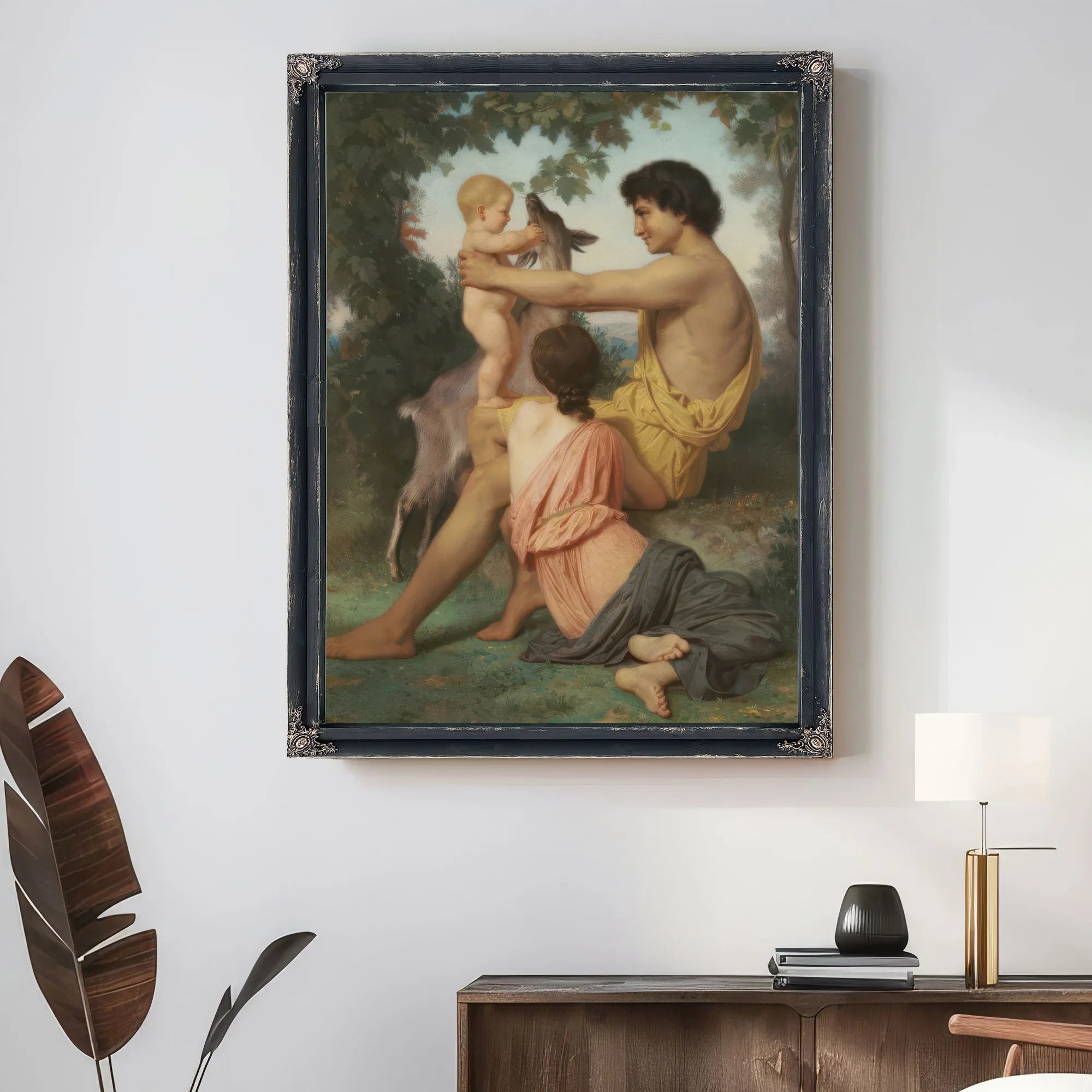 Idyll Family From Antiquity By William Adolphe Bouguereau Fine Art Print