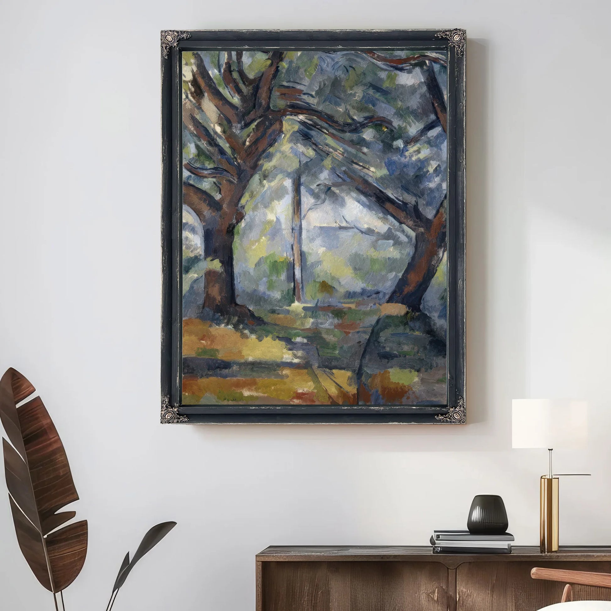 The Big Trees By Paul Cezanne Fine Art Print