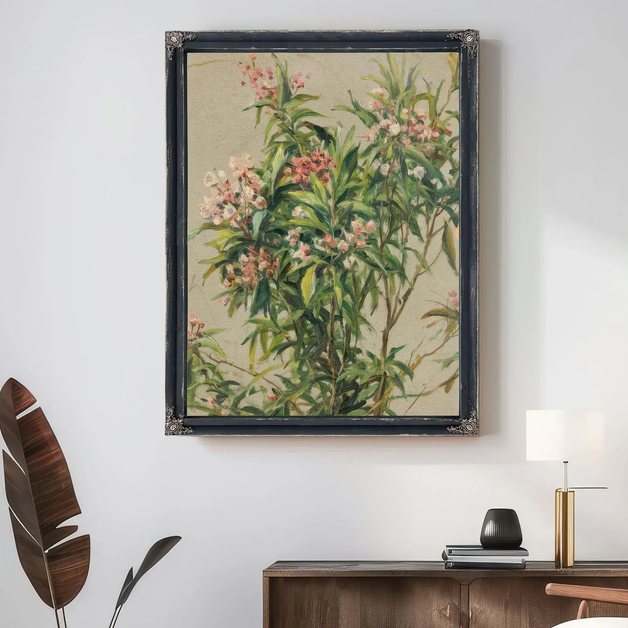Study Of An Oleander By Louis Aston Knight Fine Art Print