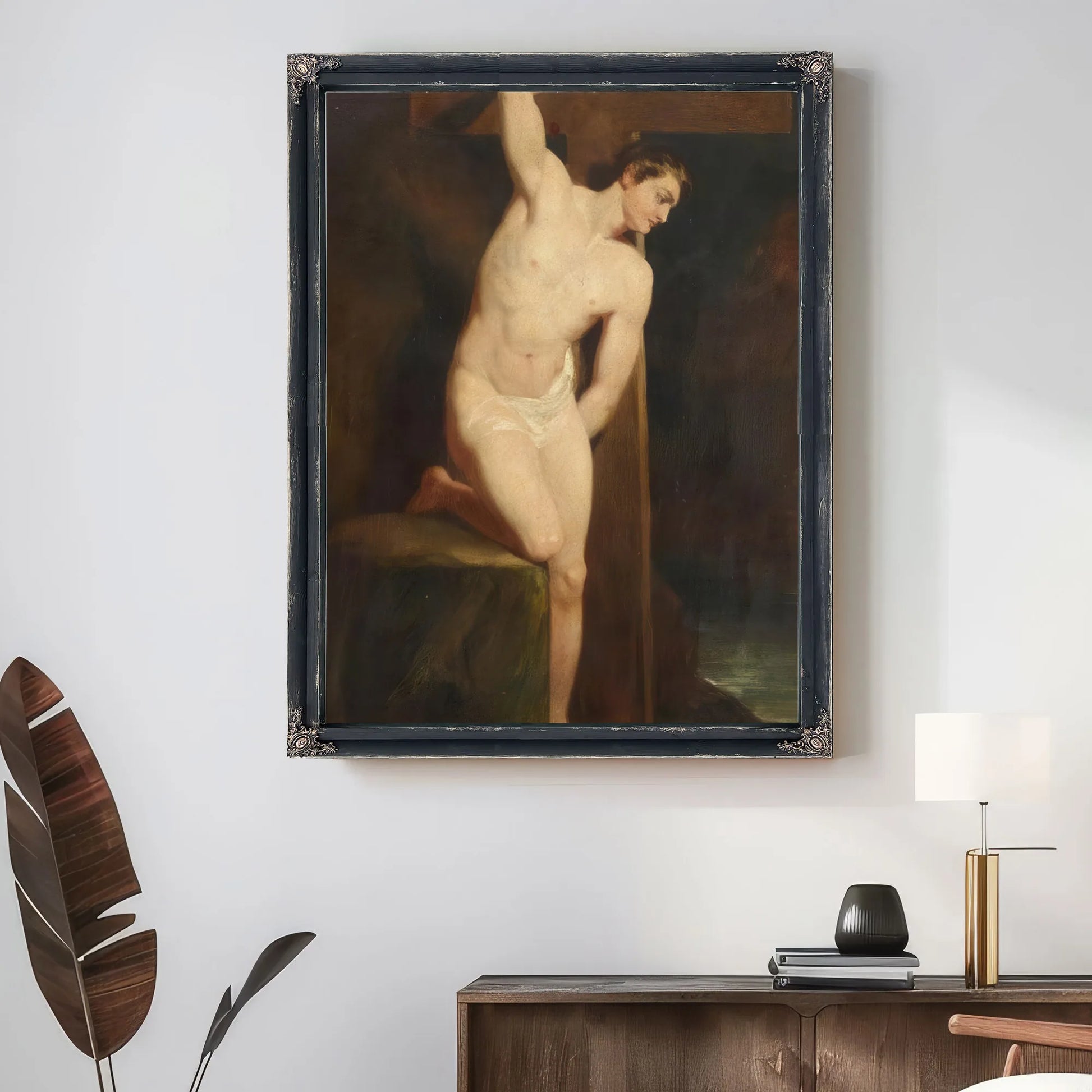 Academic Study Of A Male Nude By William Etty Fine Art Print