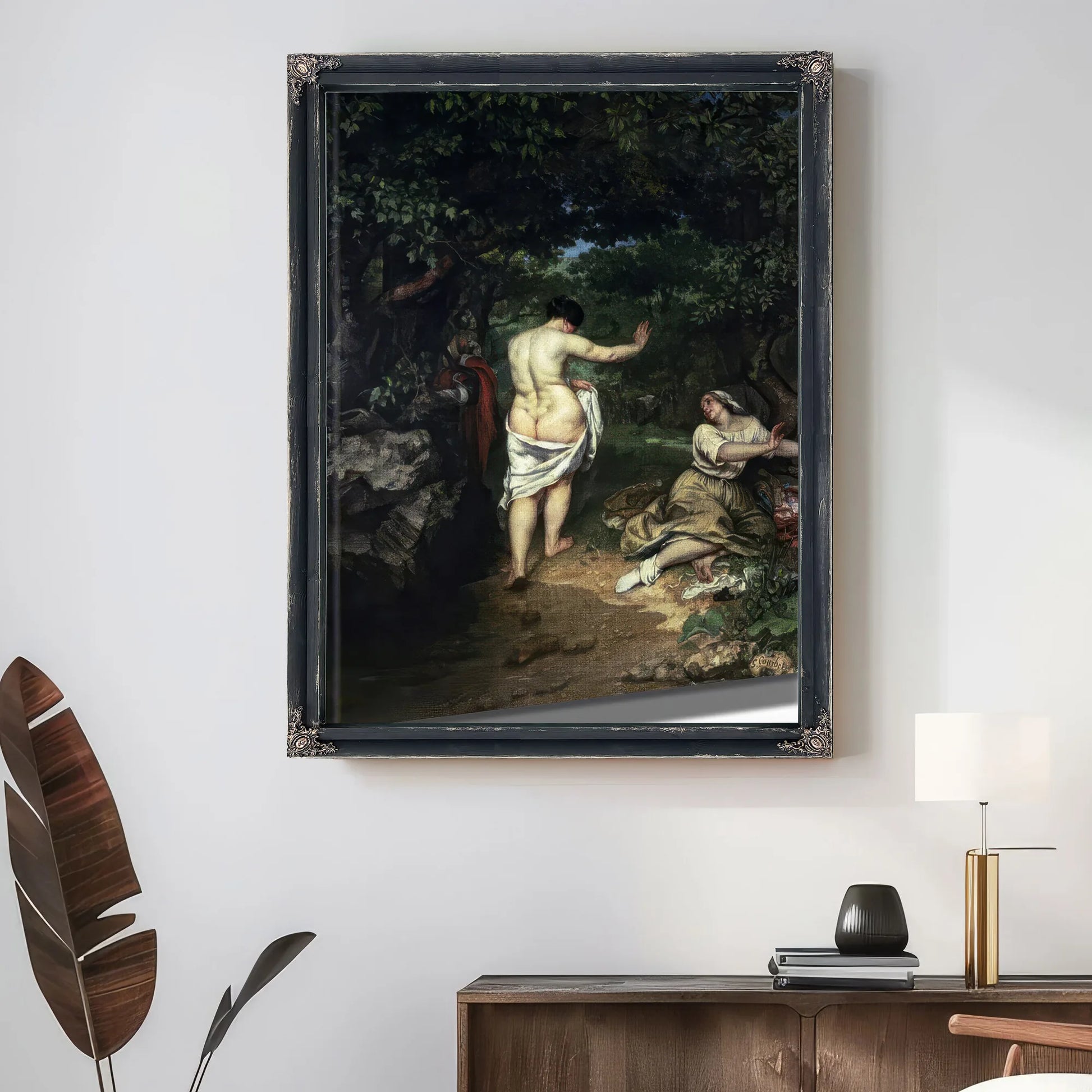 Les Baigneuses By Jean Desire Gustave Courbet Fine Art Print