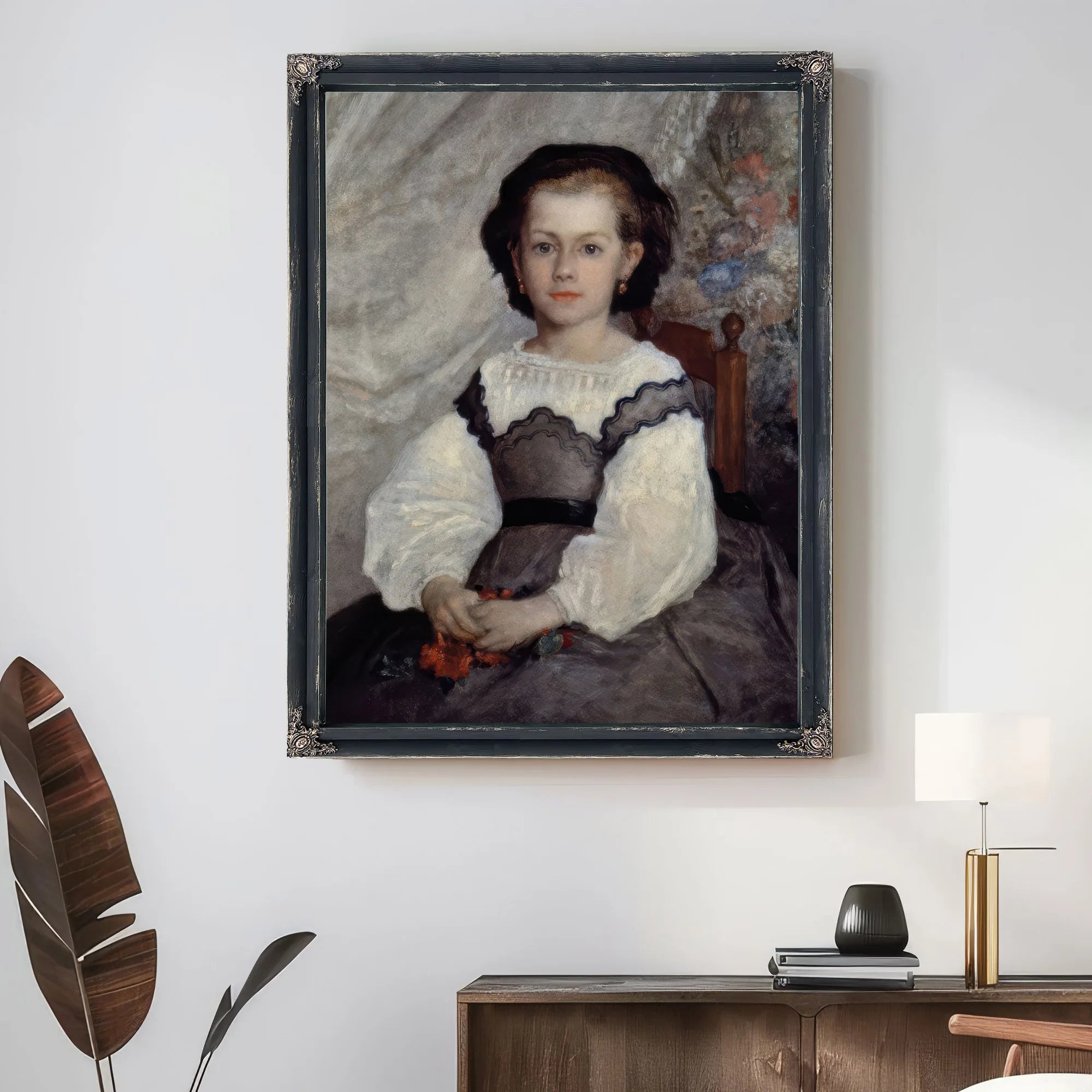 Portrait Of Mademoiselle Romaine Lacaux By Pierre Auguste Renoir Fine Art Print