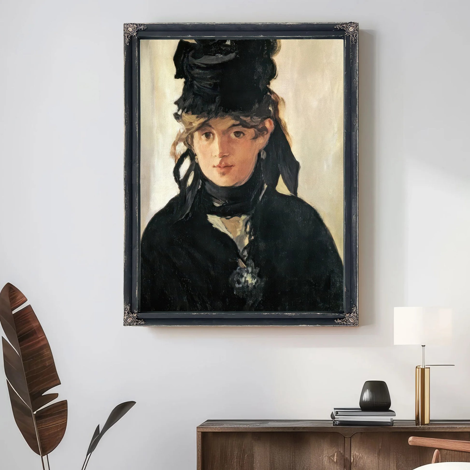 Berthe Morisot With A Bouquet Of Violets By Edouard Manet Fine Art Print