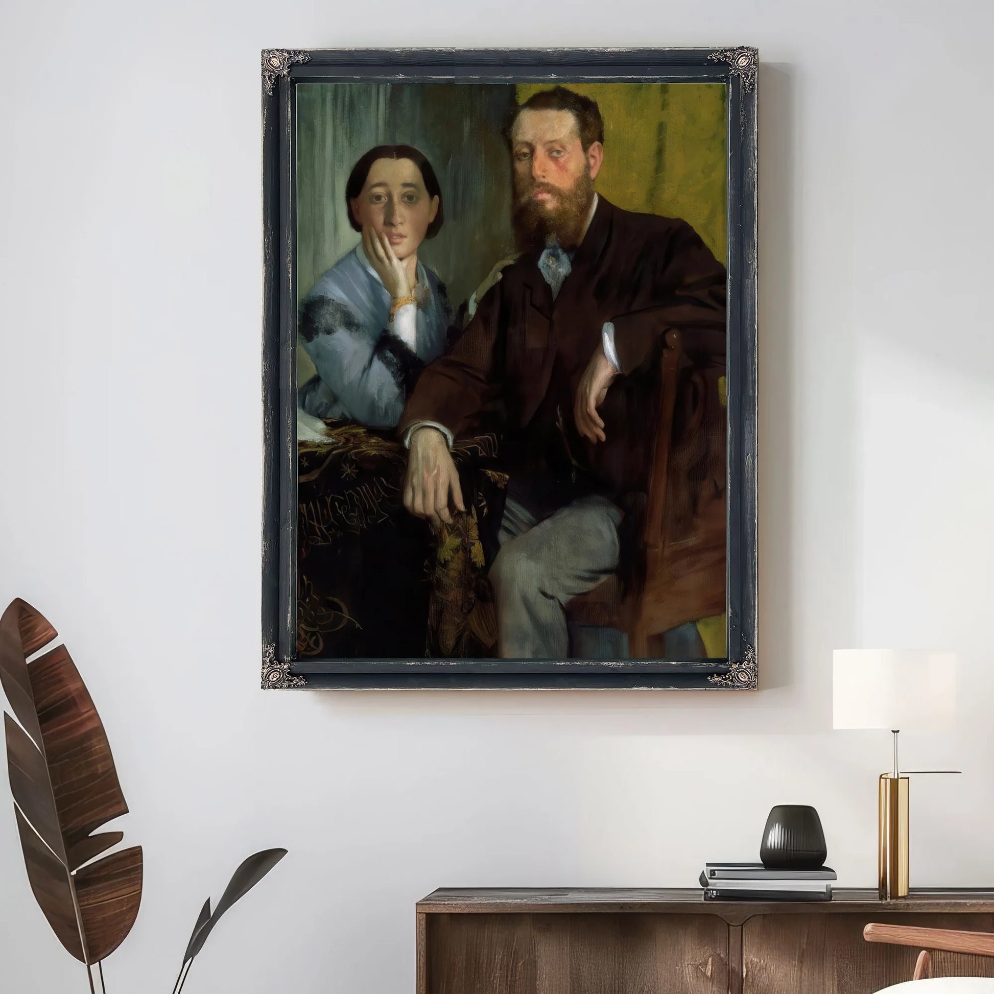Edmondo And Therese Morbilli By Edgar Degas Fine Art Print