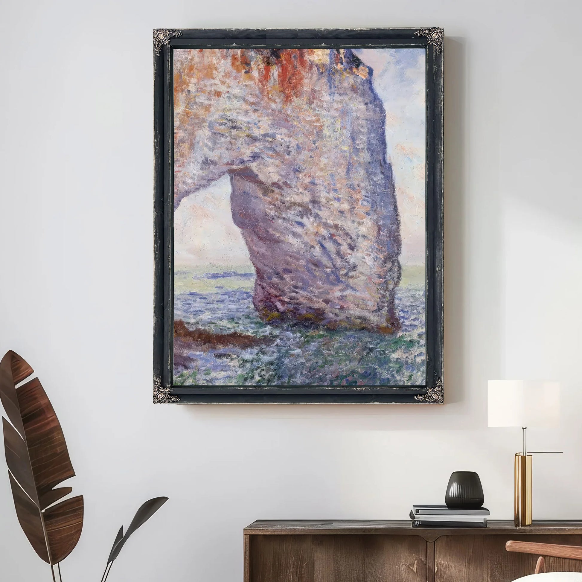La Manneporte Near Etretat By Claude Monet Fine Art Print