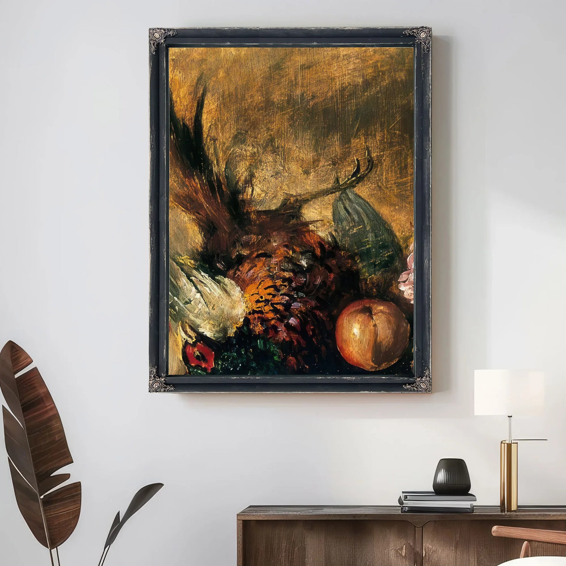 Dead Pheasant And Fruit By William Etty Fine Art Print