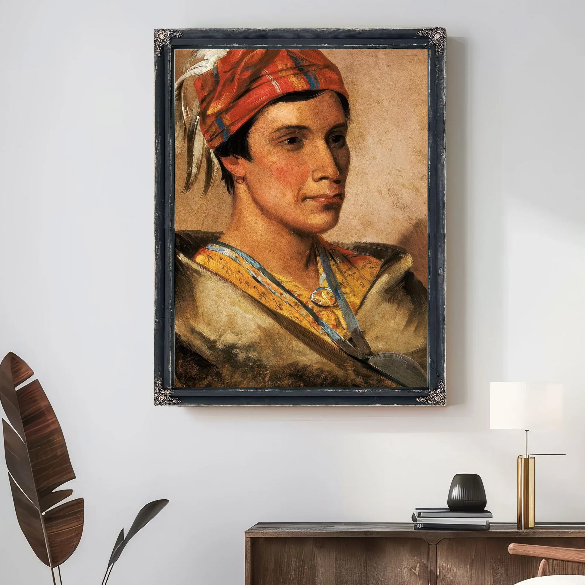 Bread, Chief Of The Tribe By George Catlin Fine Art Print