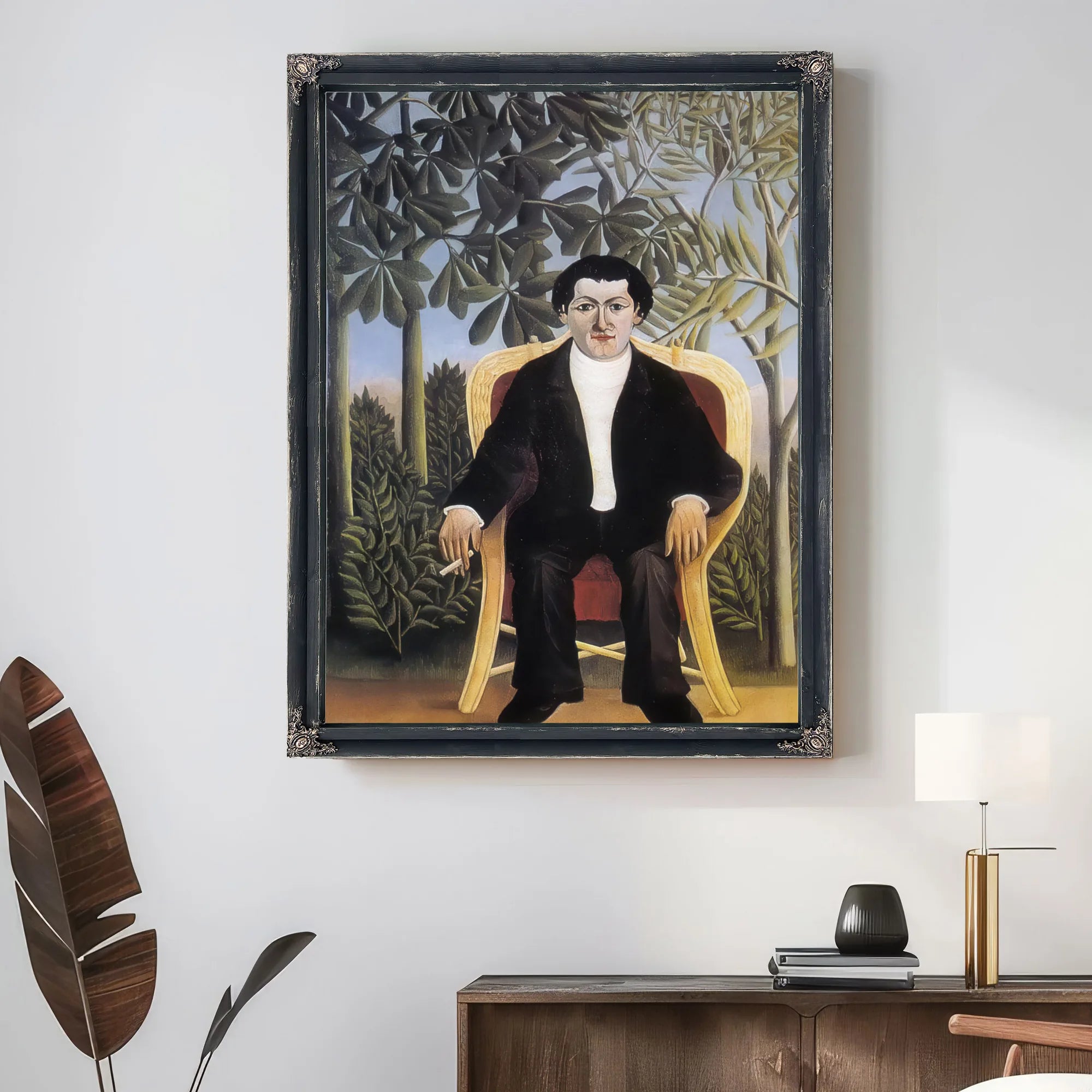 Portrait Of Joseph Brummer1909 By Henri Rousseau Fine Art Print