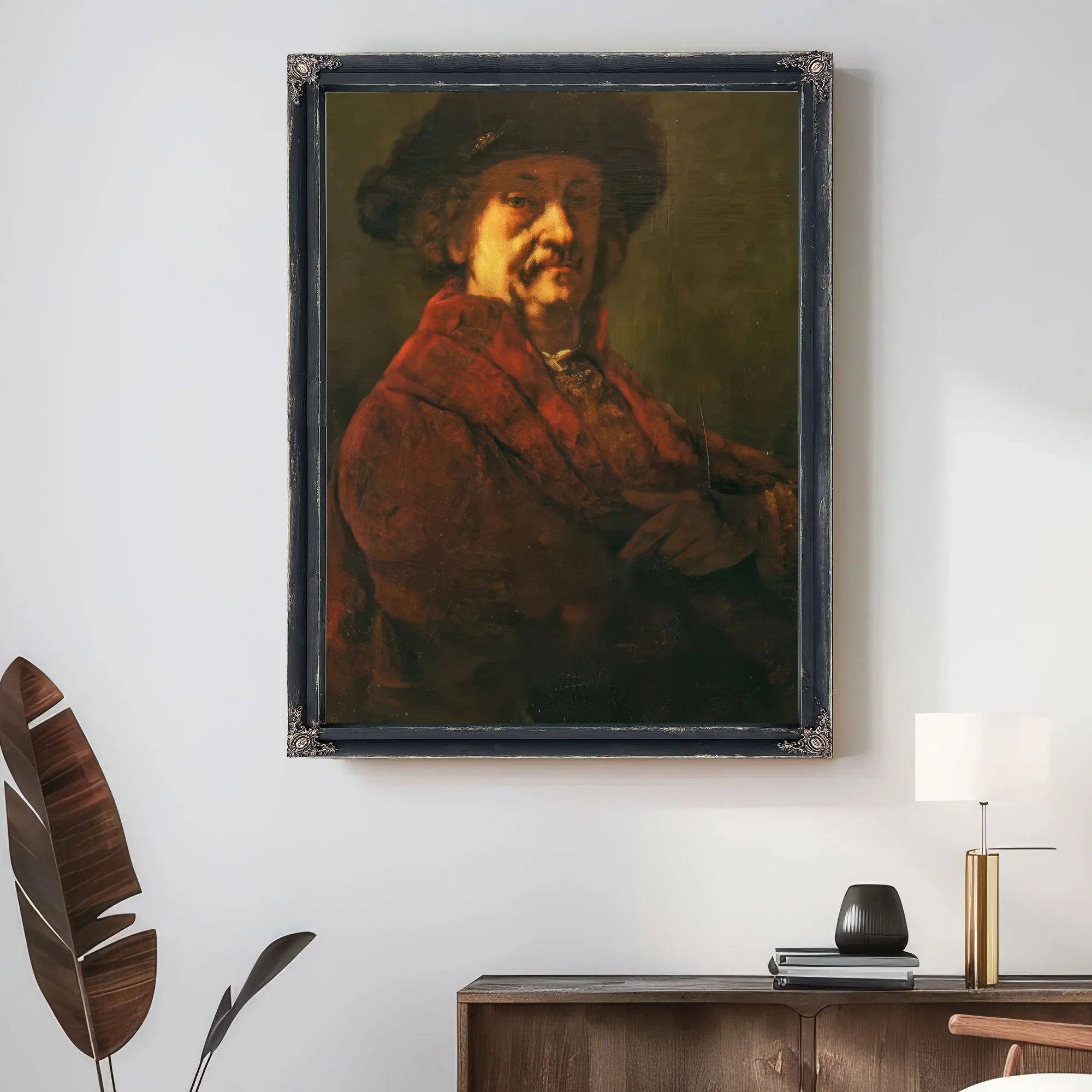 Copy Of A Rembrandt Self Portrait By Jean Desire Gustave Courbet Fine Art Print