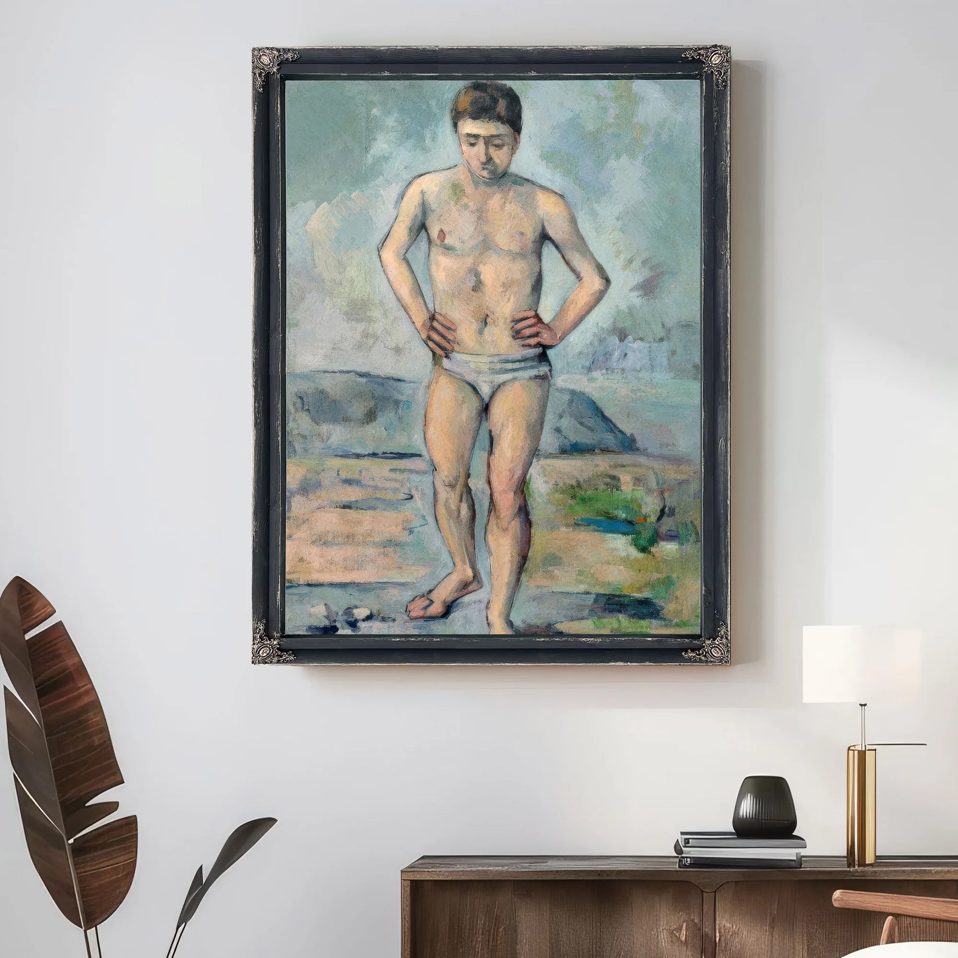 The Bather By Paul Cezanne Fine Art Print