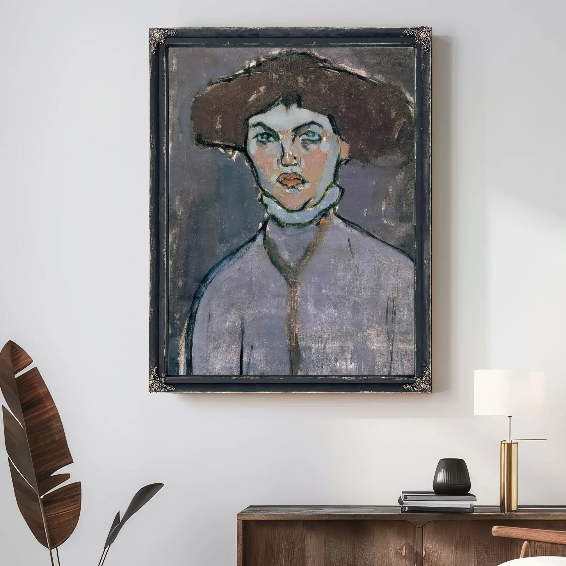 Head Of Young Women 1908 By Amedeo Modigliani Fine Art Print