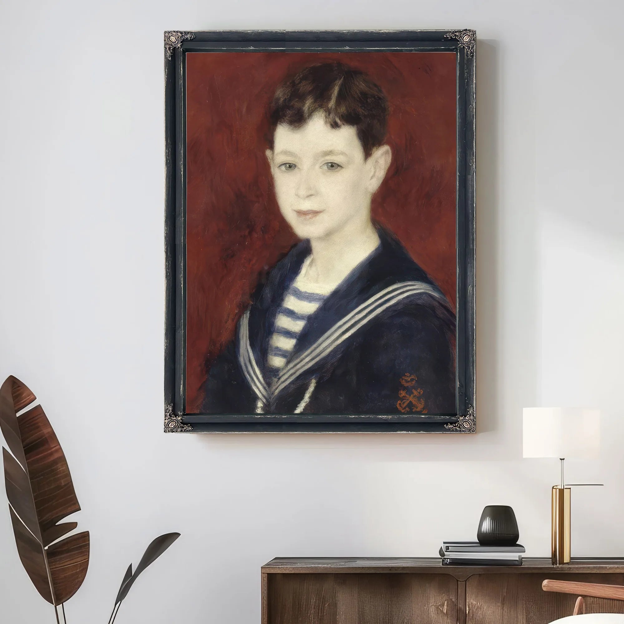 Fernand Halphen As A Boy By Pierre Auguste Renoir Fine Art Print