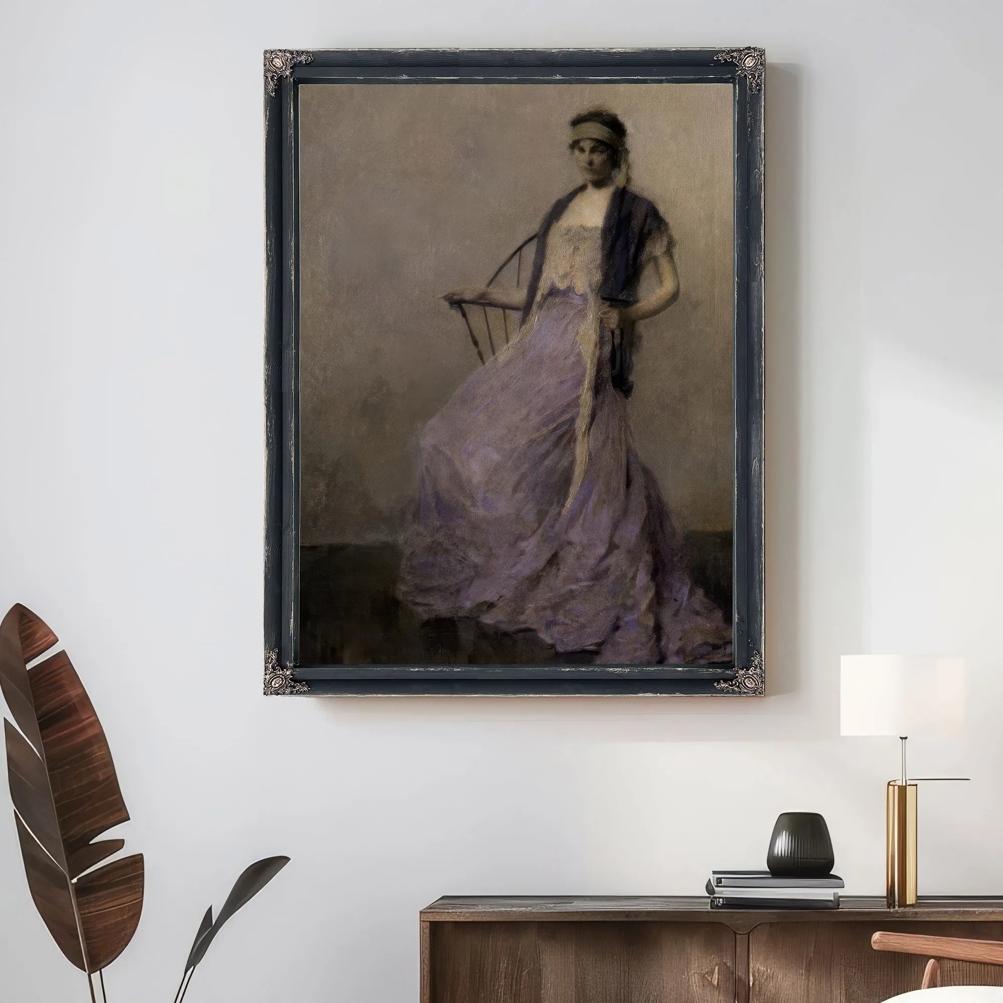Iris By Thomas Wilmer Dewing Fine Art Print