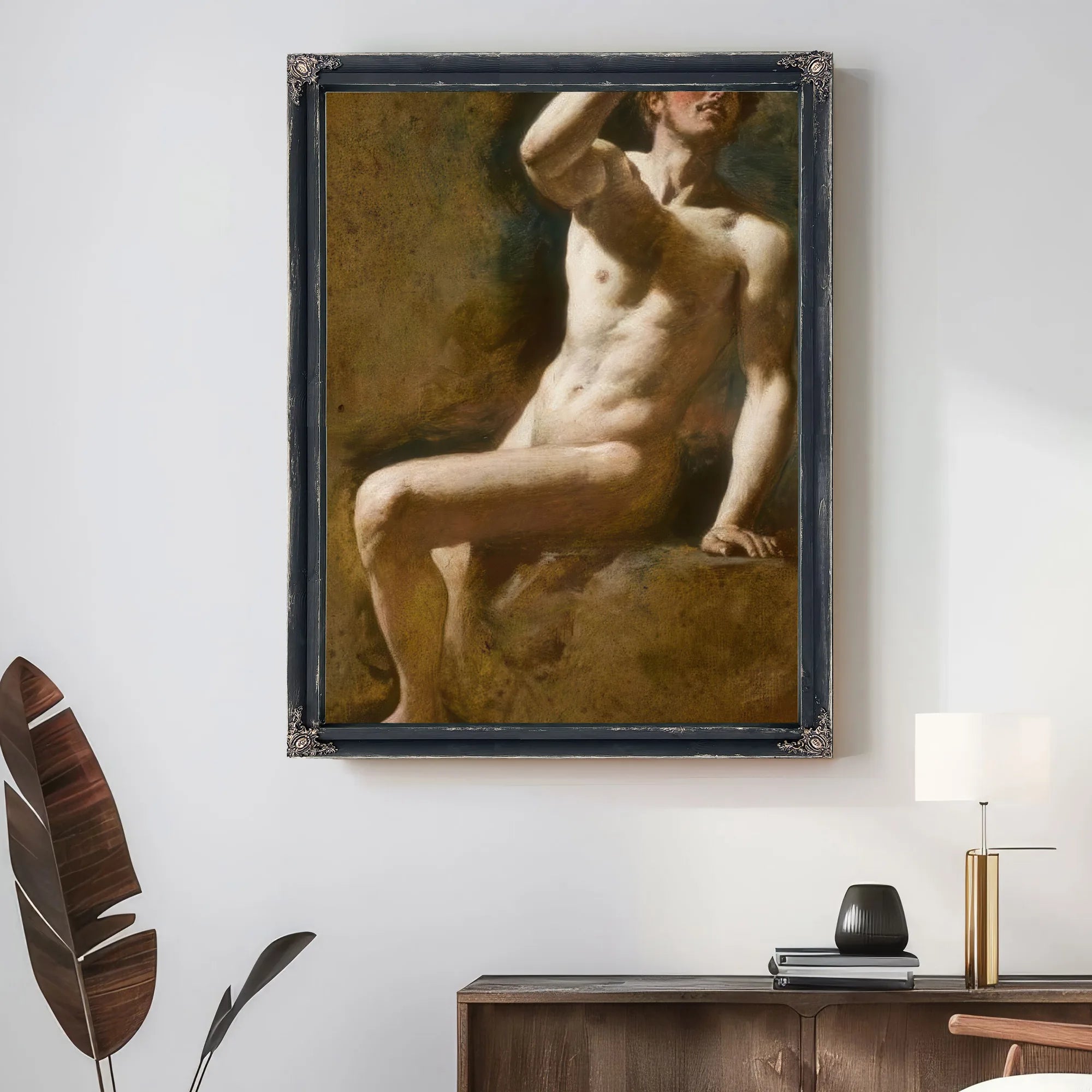 Study Of A Male Nude 3 By William Etty Fine Art Print