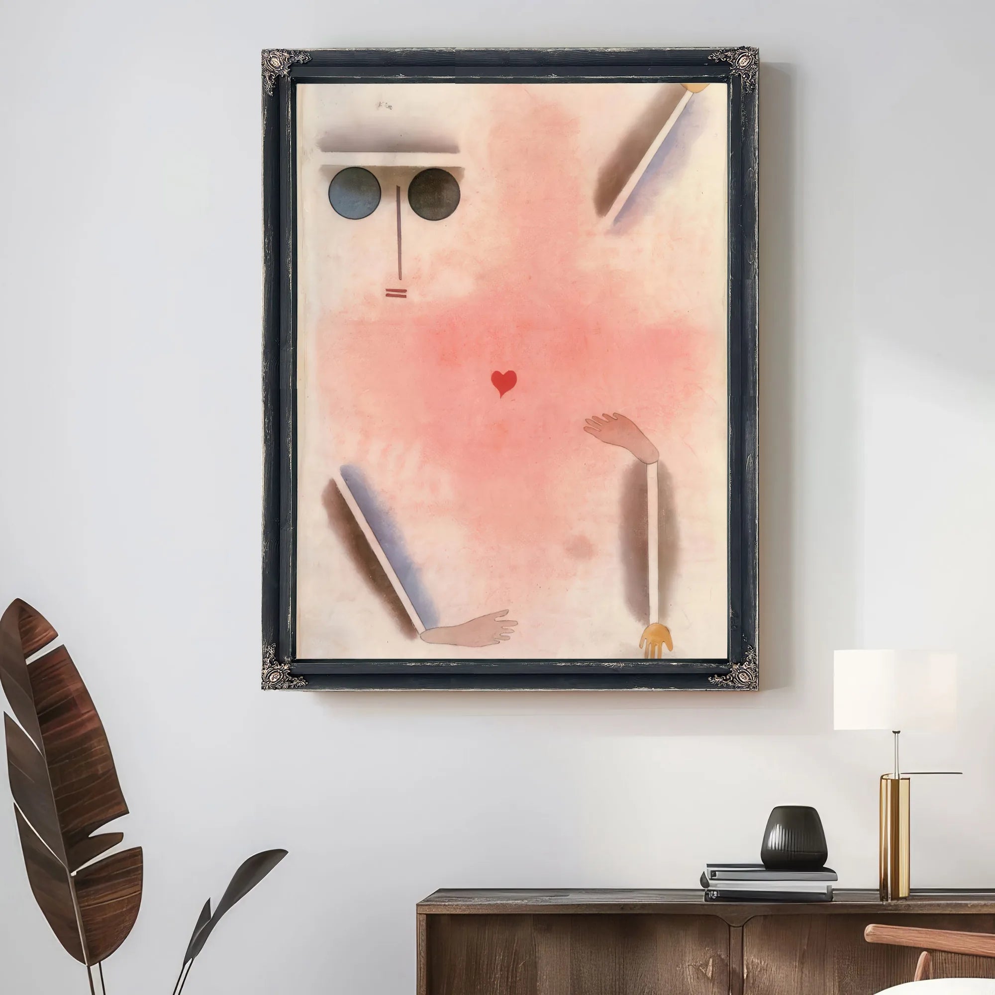 Has Head Hand Foot And Heart 1930 S4 (214) By Paul Klee Fine Art Print