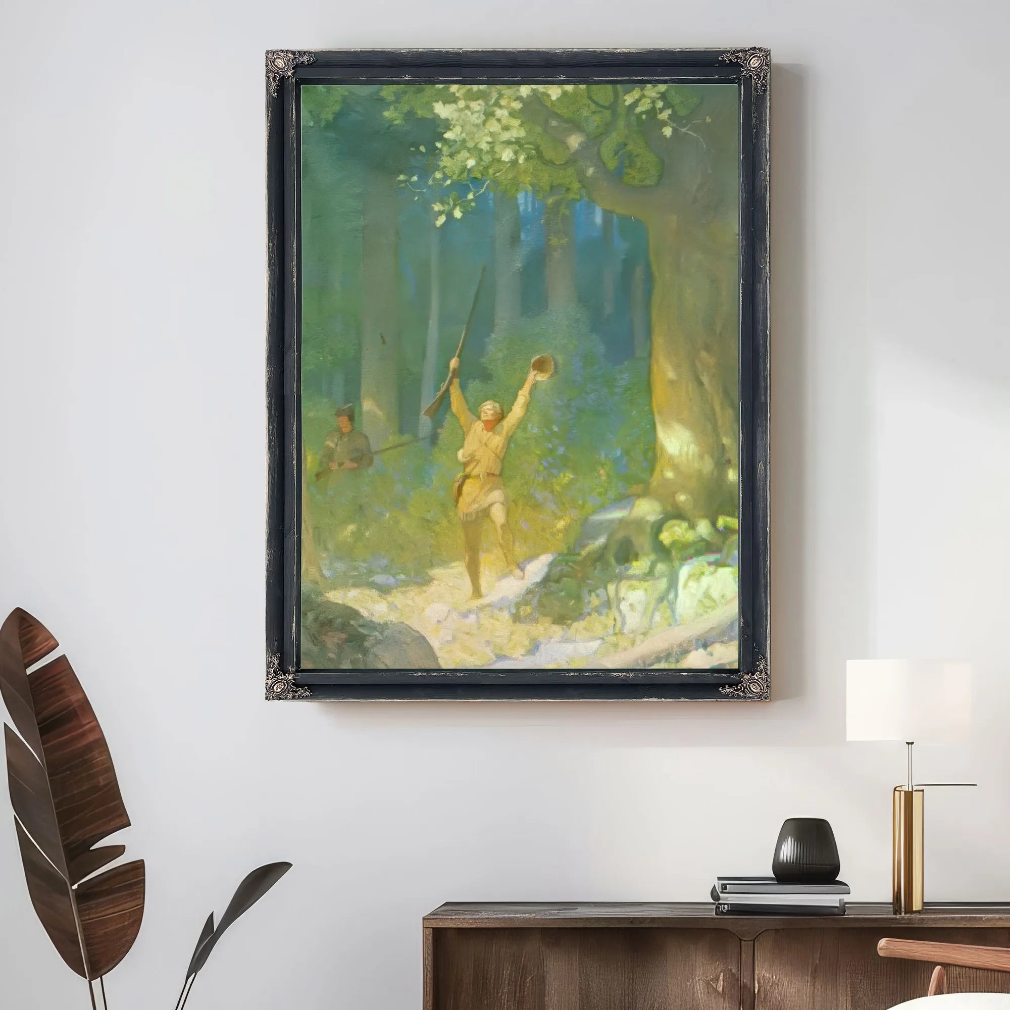 Emerging Into An Opening By NC Wyeth Fine Art Print