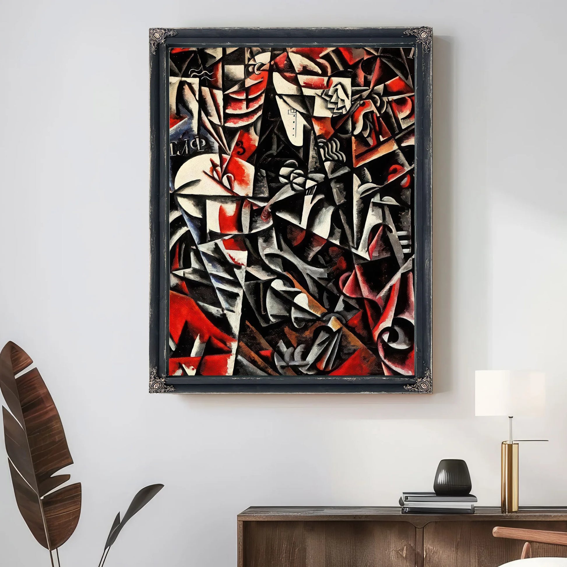 Traveling Woman By Liubov Popova Fine Art Print