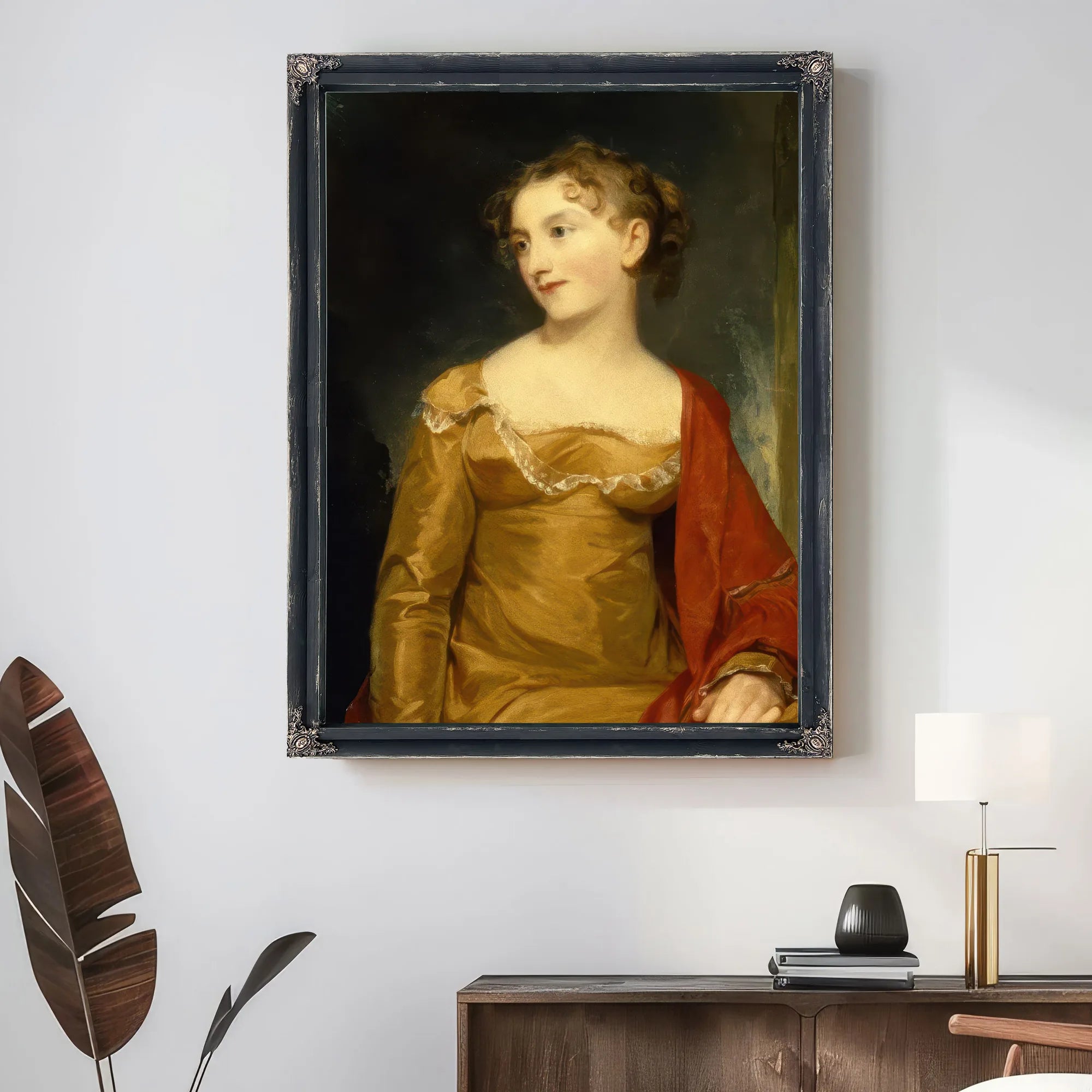 Portrait Of Maria Livingston (Mrs. John C. Tillotson) By Thomas Sully Fine Art Print