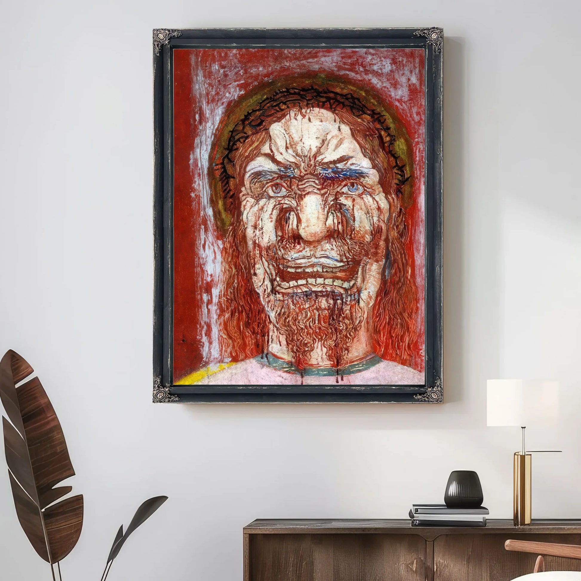 The Man Of Sorrows By James Ensor Fine Art Print