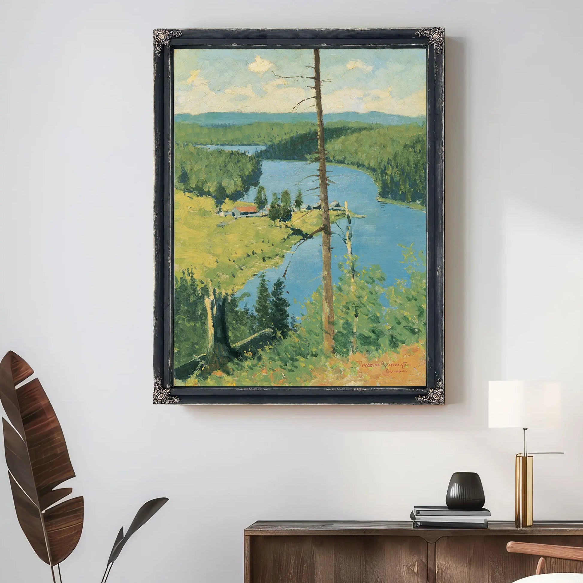 The Moose Country by Frederic Remington