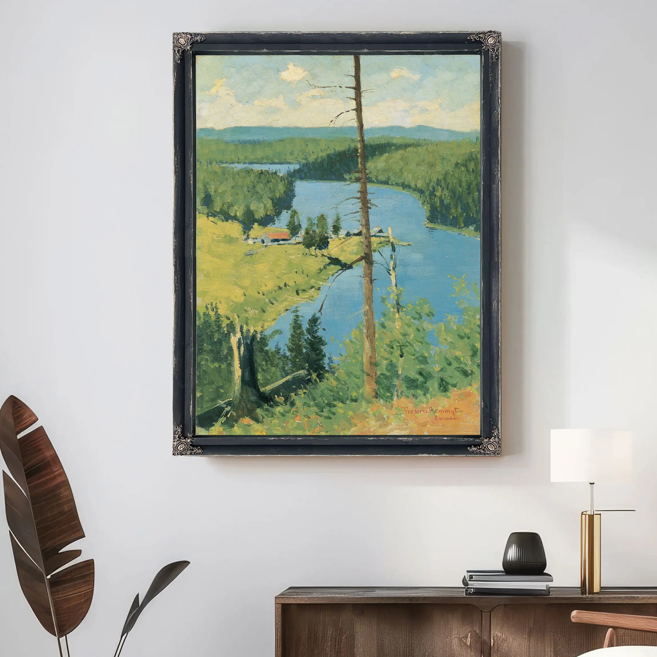 The Moose Country by Frederic Remington