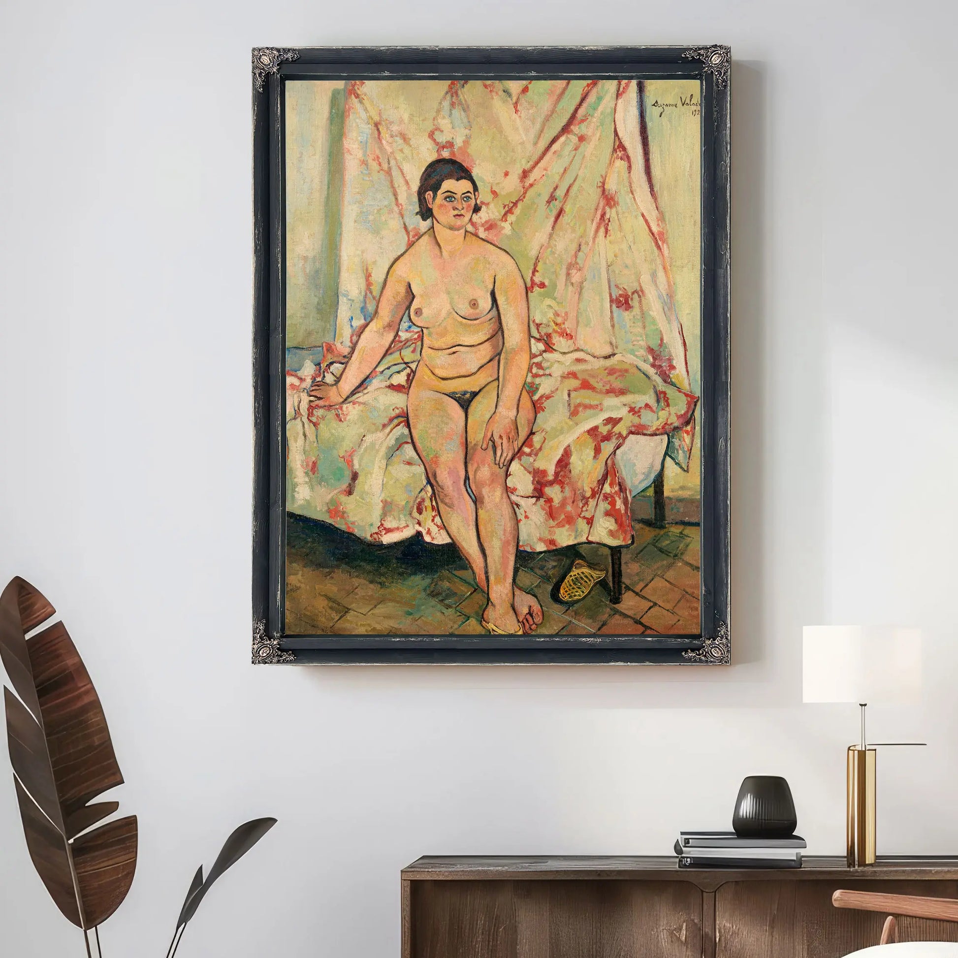 Nude Sitting On The Edge Of A Bed By Suzanne Valadon by Suzanne Valadon