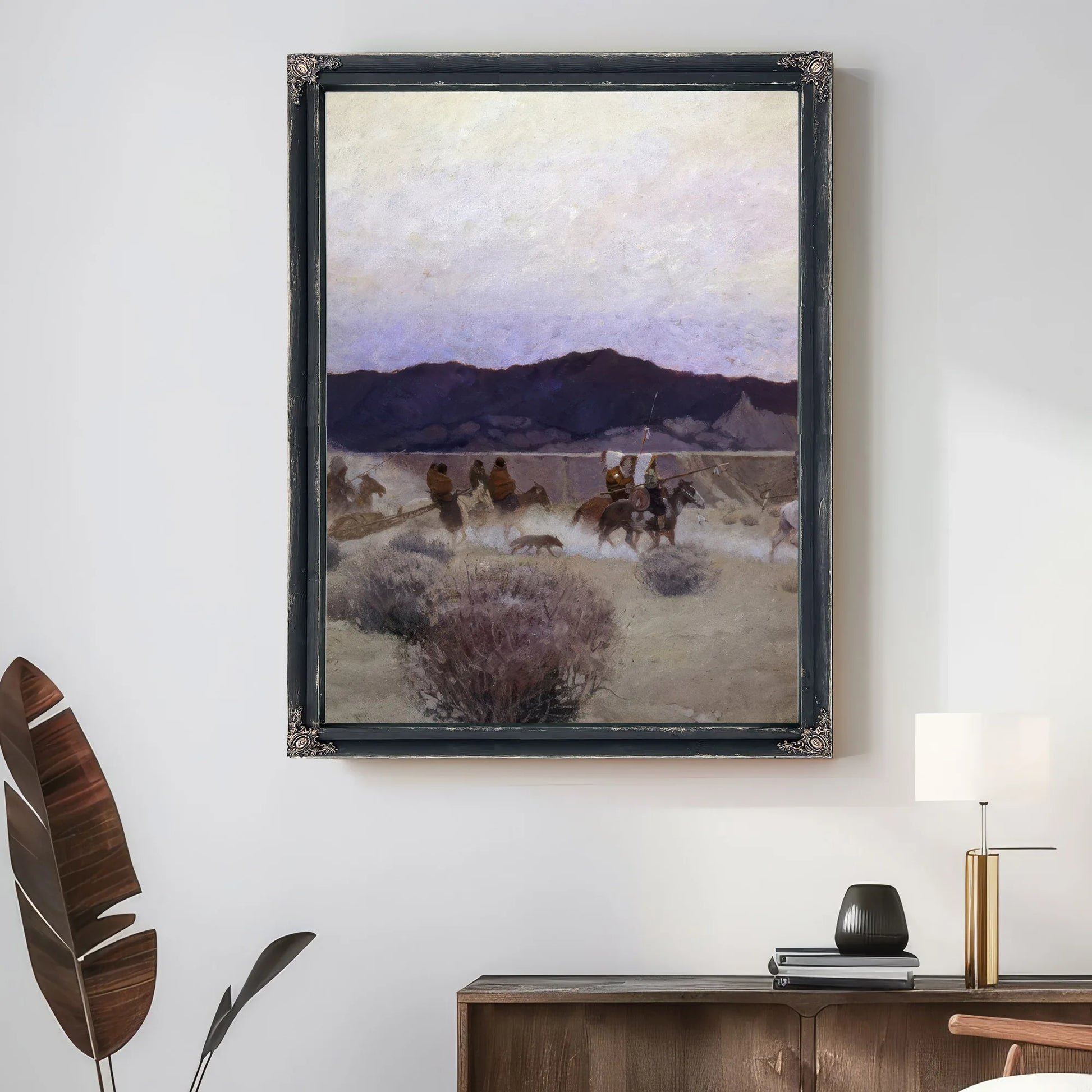 Moving Camp By NC Wyeth Fine Art Print