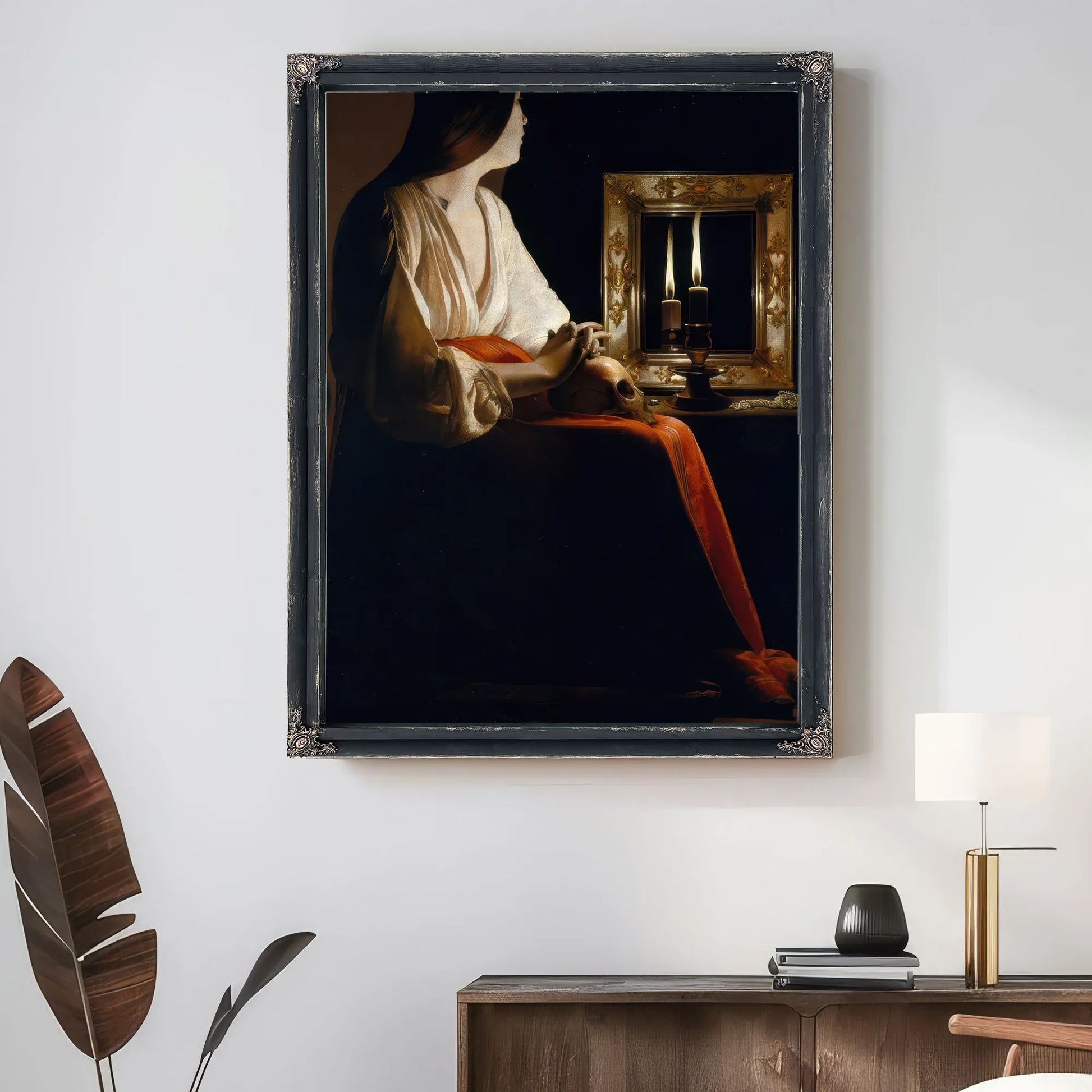 The Penitent Magdalene 1640 By Georges De Latour Fine Art Print