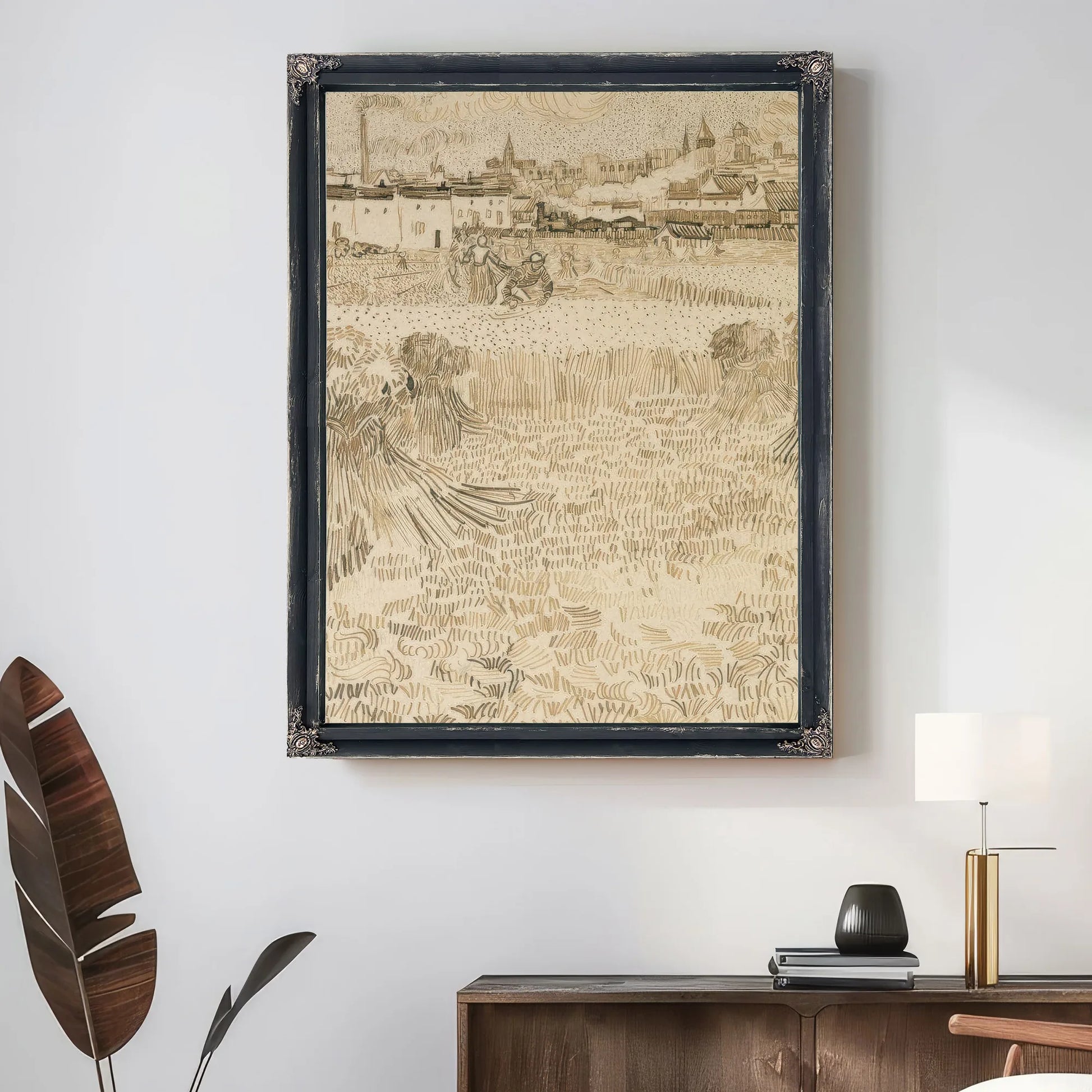 Arles View From The Wheatfields By Vincent Van Gogh Fine Art Print
