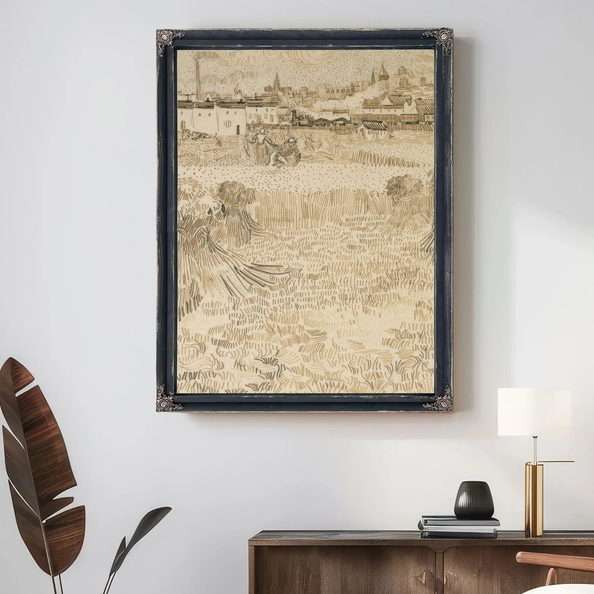 Arles View From The Wheatfields By Vincent Van Gogh Fine Art Print