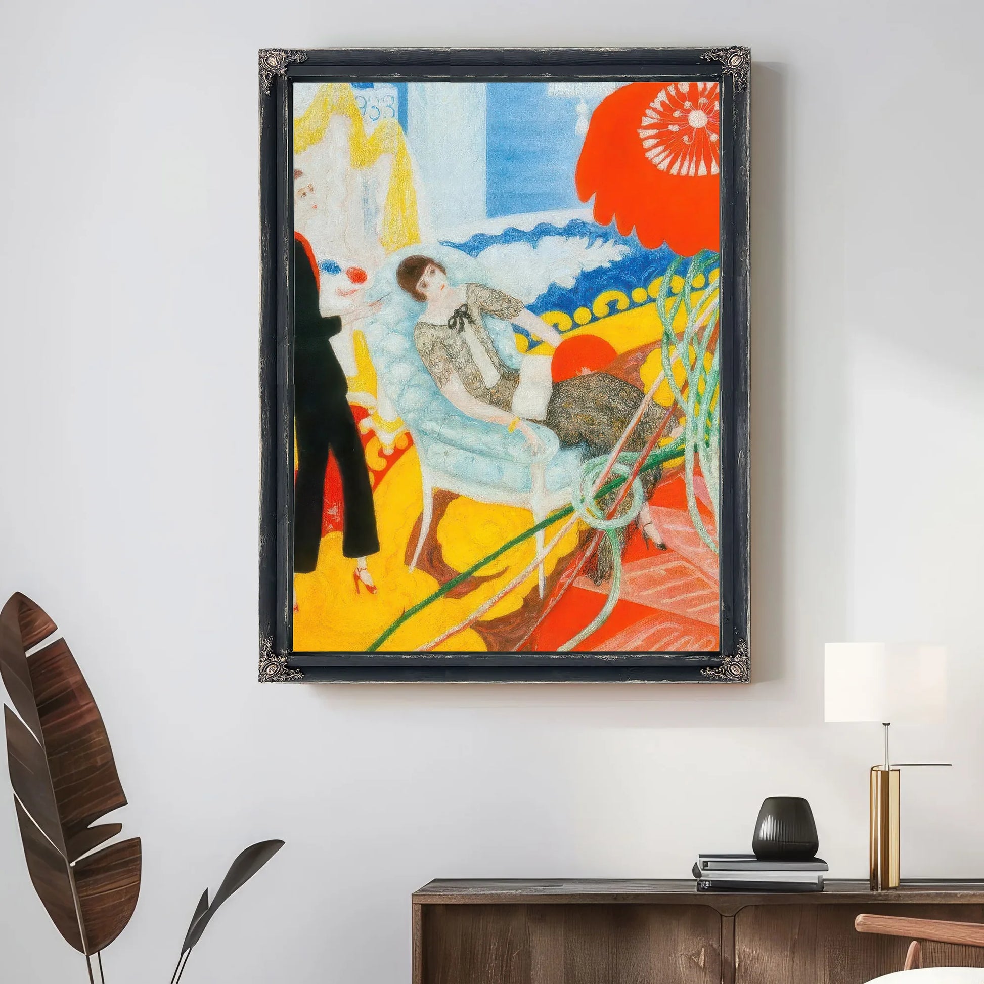 Florine And Ettie Family Portrait By Florine Stettheimer Fine Art Print