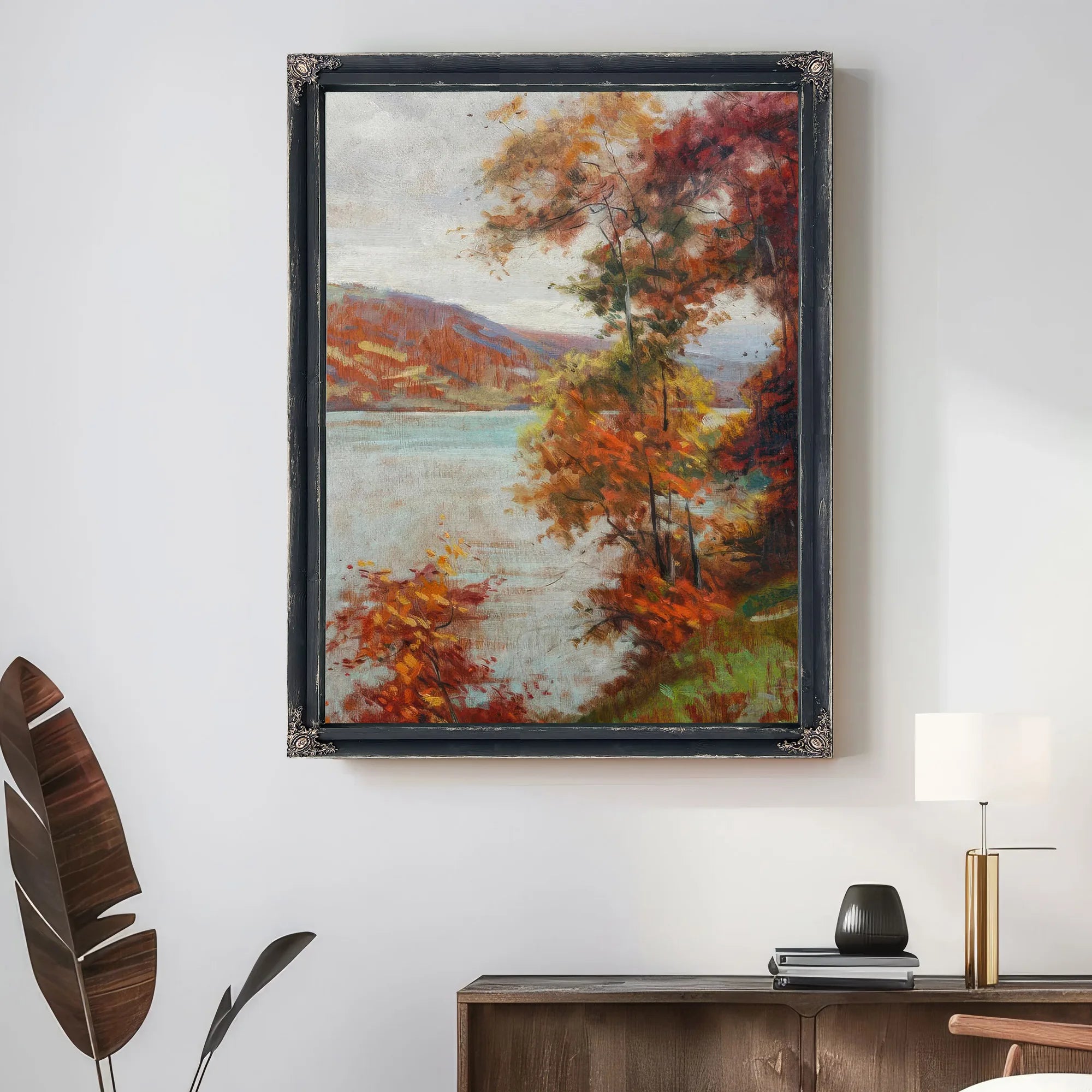 A River Scene By Louis Aston Knight Fine Art Print