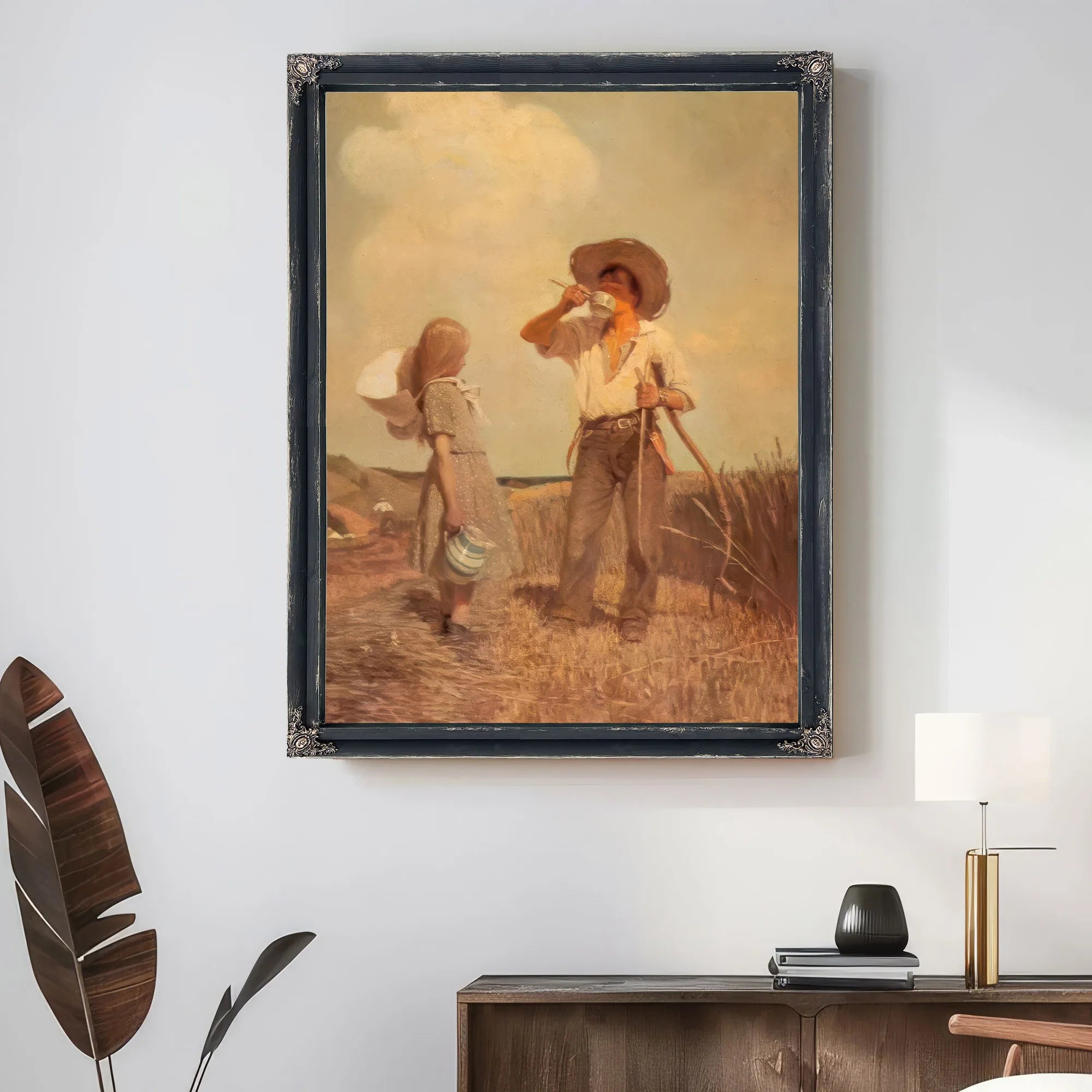 Mowing By NC Wyeth Fine Art Print