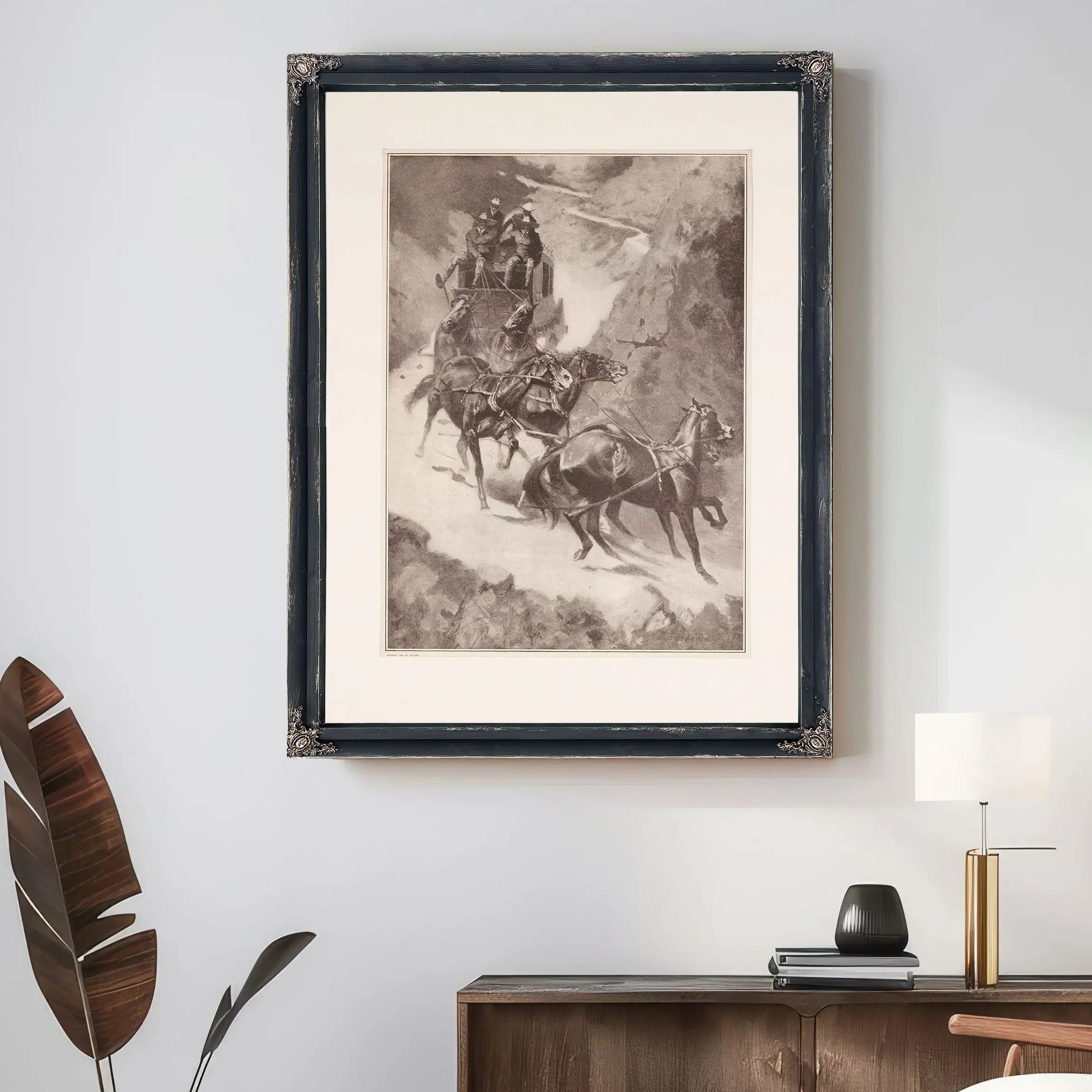 Amateur Rocky Mountain Stage Driving by Frederic Remington
