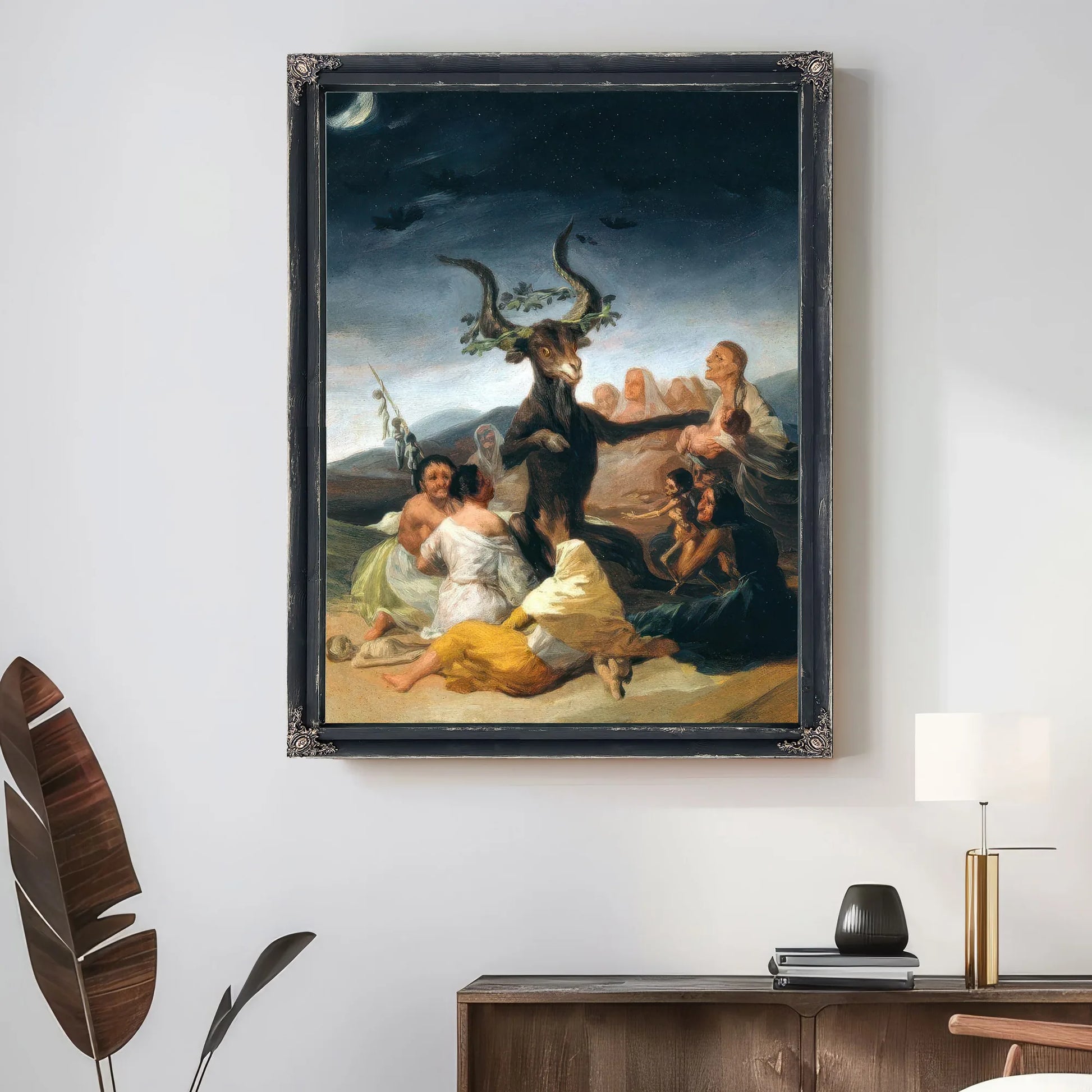 The Witches Sabbath 1797 98 43X30Cm Museum Of Lazaro Galdiano By Francisco De Goya Fine Art Print