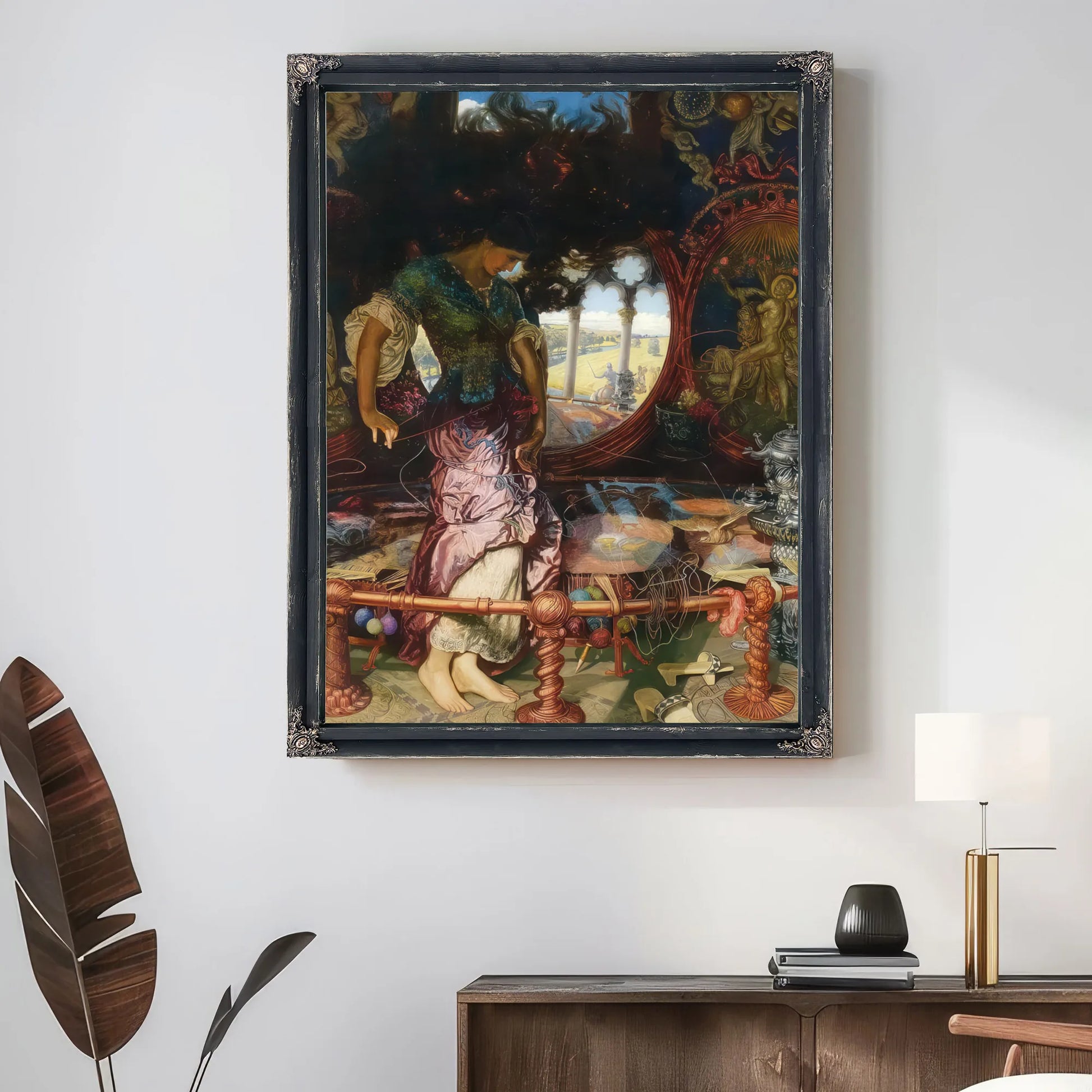 The Lady Of Shalott By William Holman Hunt Fine Art Print