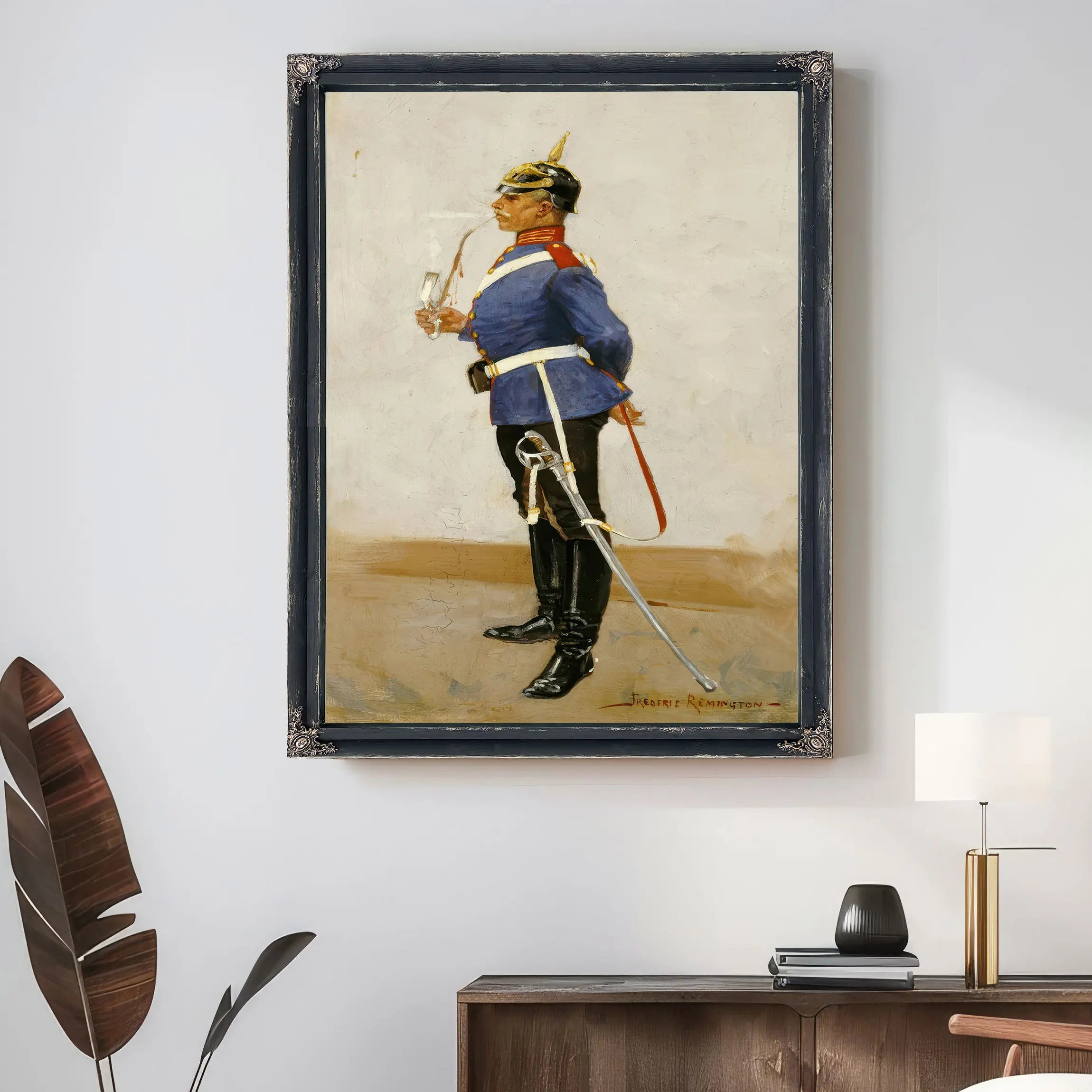 Infantry Officer Full Dress by Frederic Remington