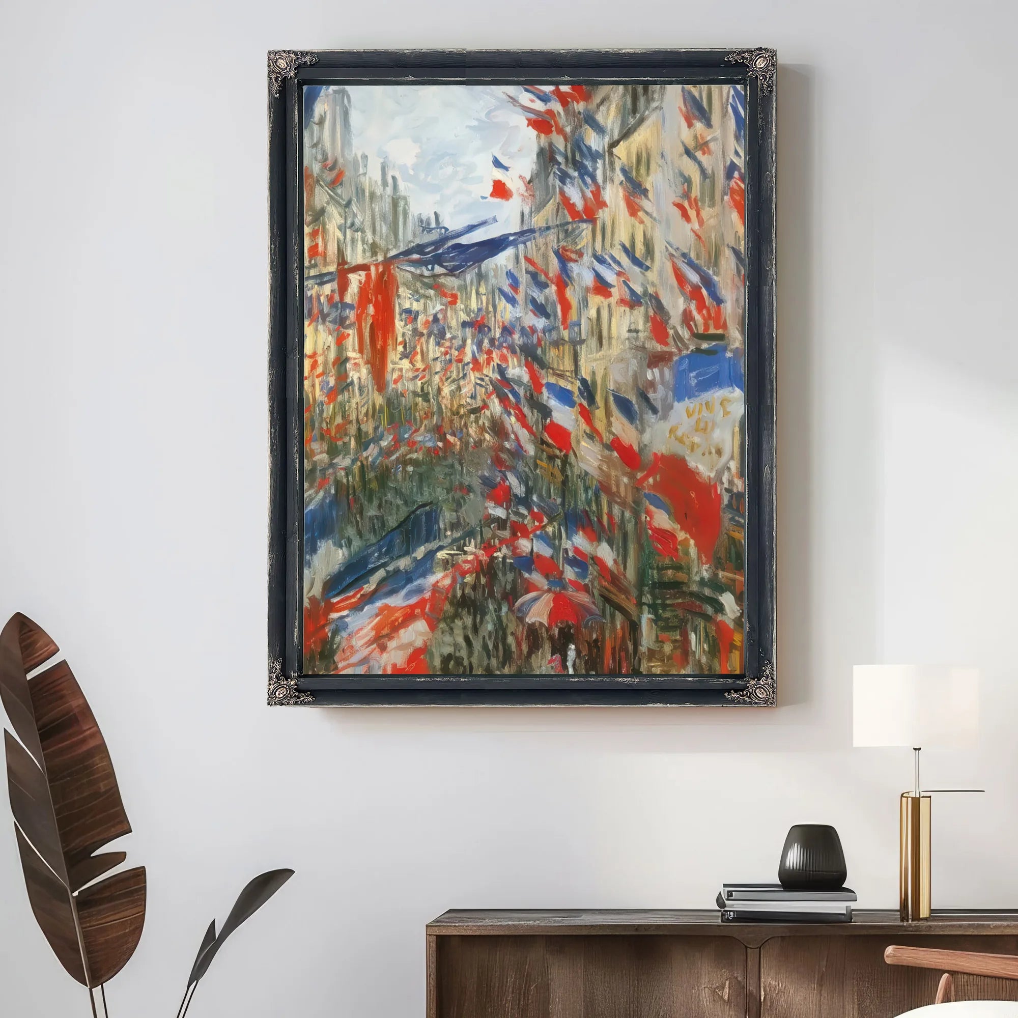 Rue Saint Denis Festivities Of 30 Jun By Claude Monet Fine Art Print