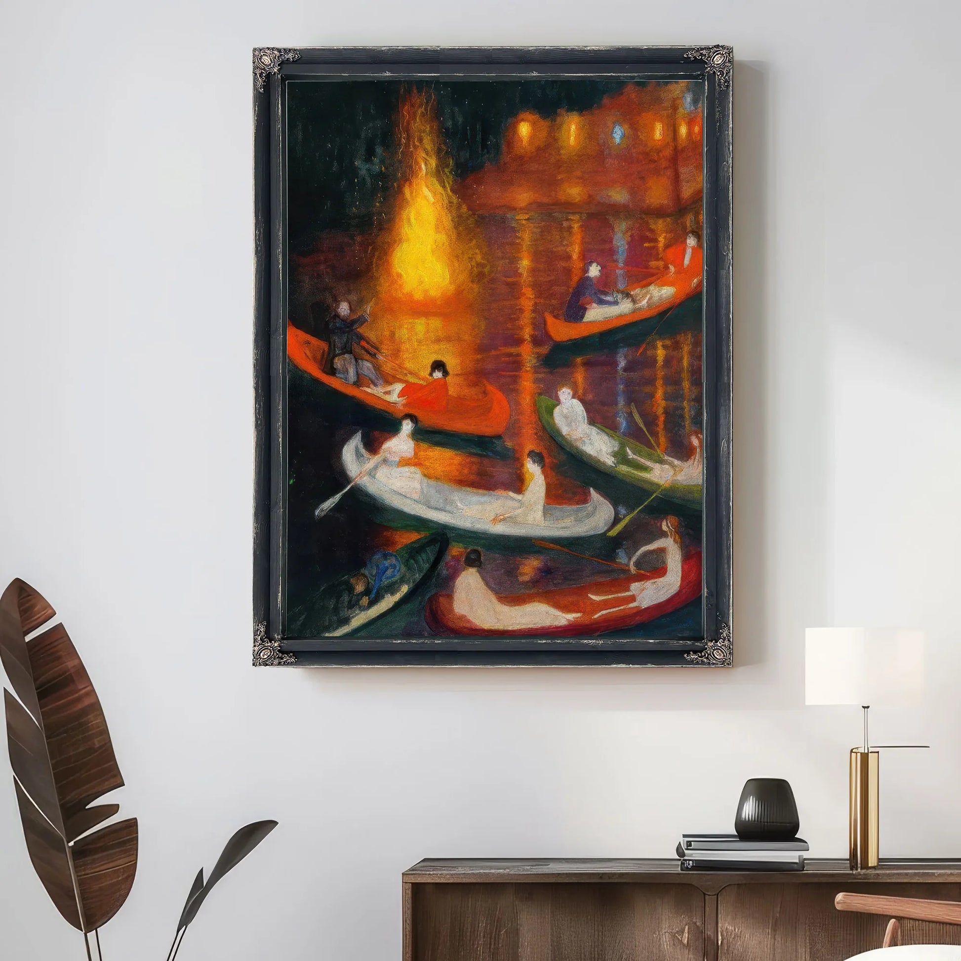 Fete On The Lake By Florine Stettheimer Fine Art Print