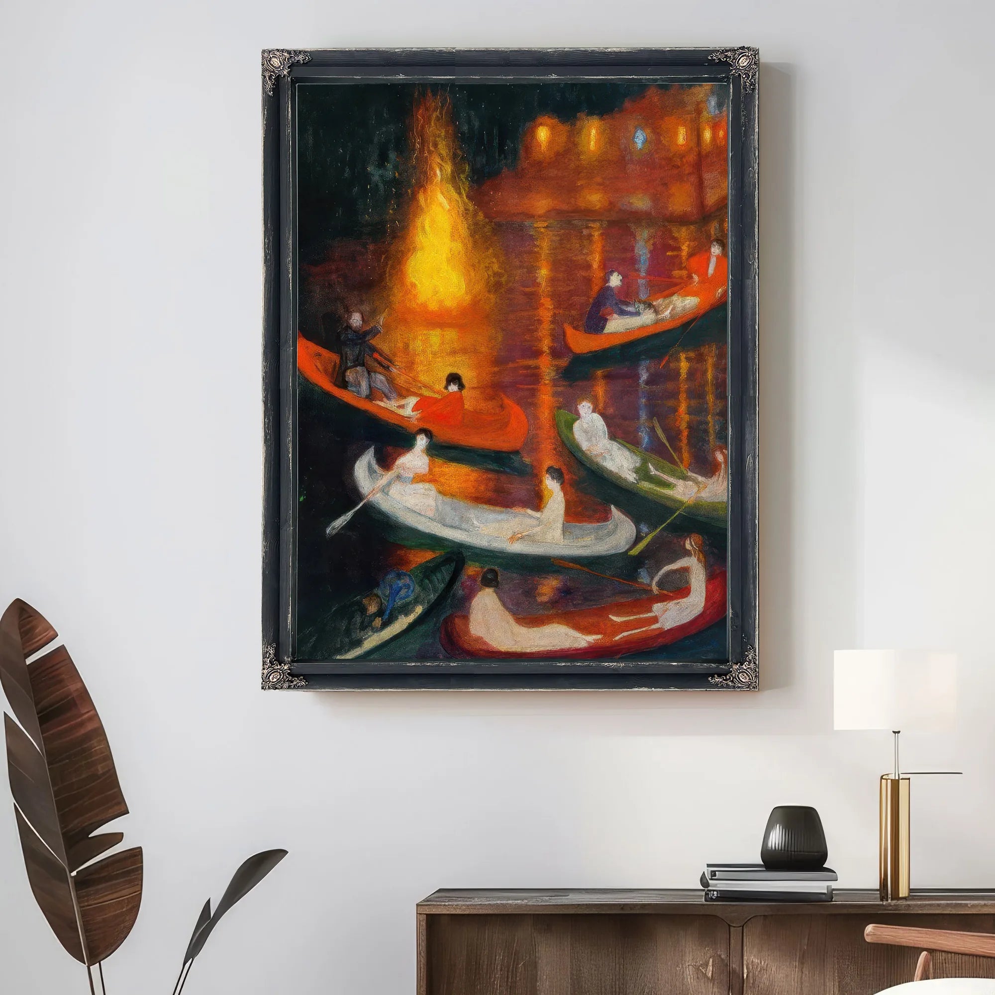 Fete On The Lake By Florine Stettheimer Fine Art Print
