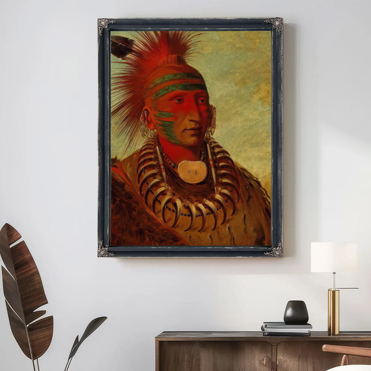 No Ho Mun Ya, One Who Gives No Attention' By George Catlin Fine Art Print