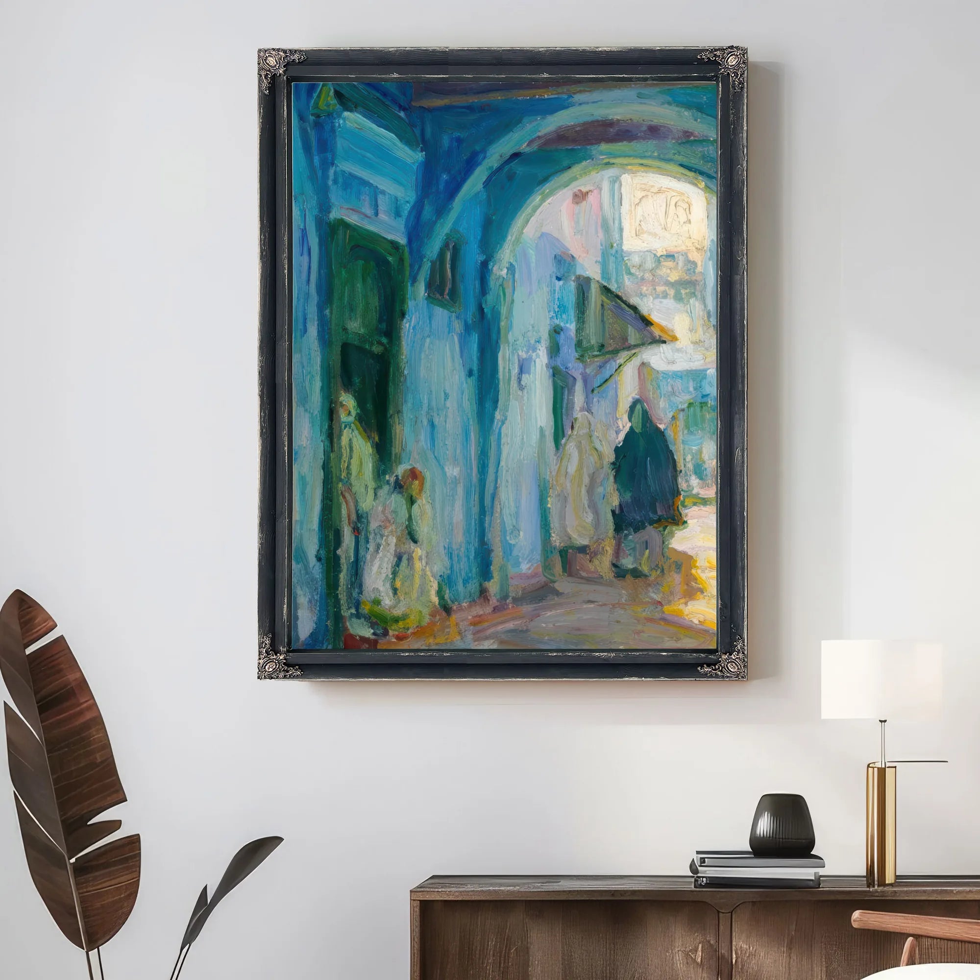Street In Tangier By Henry Ossawa Tanner Fine Art Print