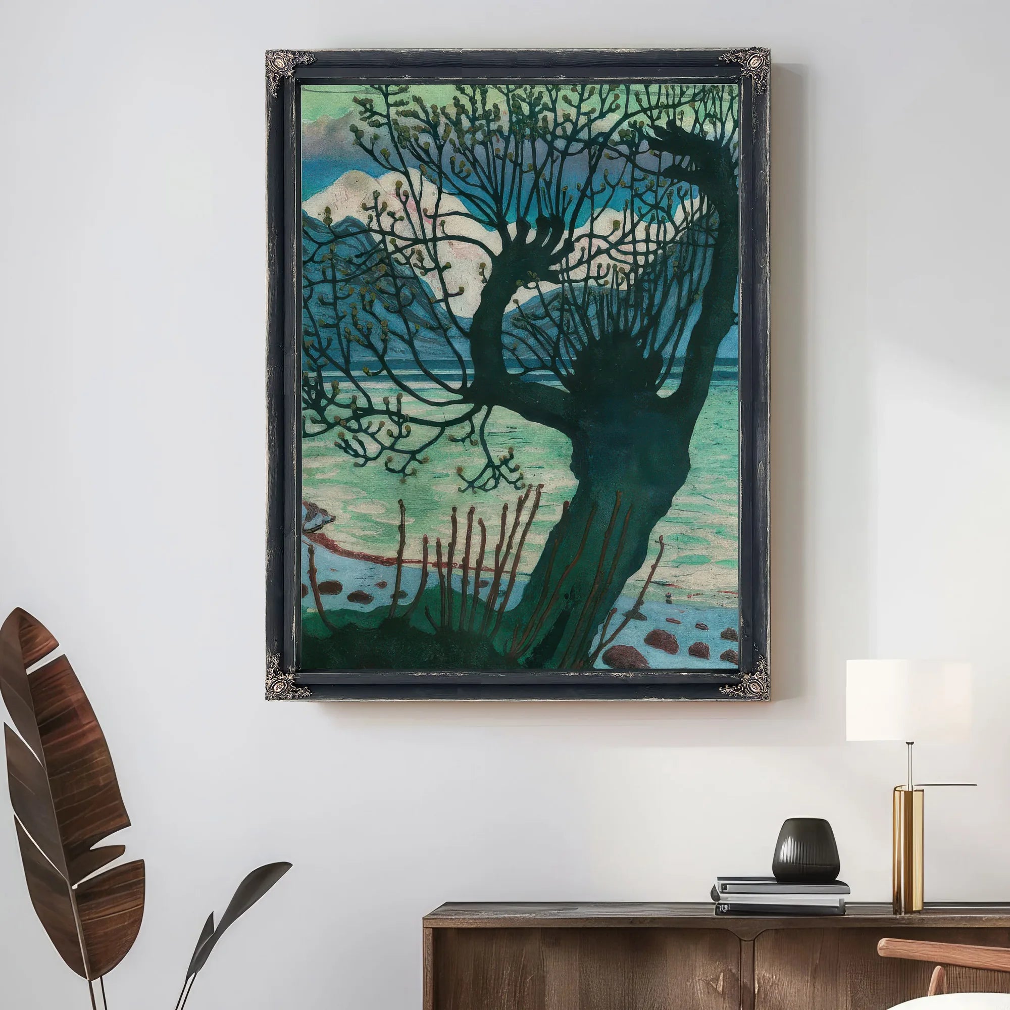 Spring Night And Willow By Nicolai Astrup Fine Art Print